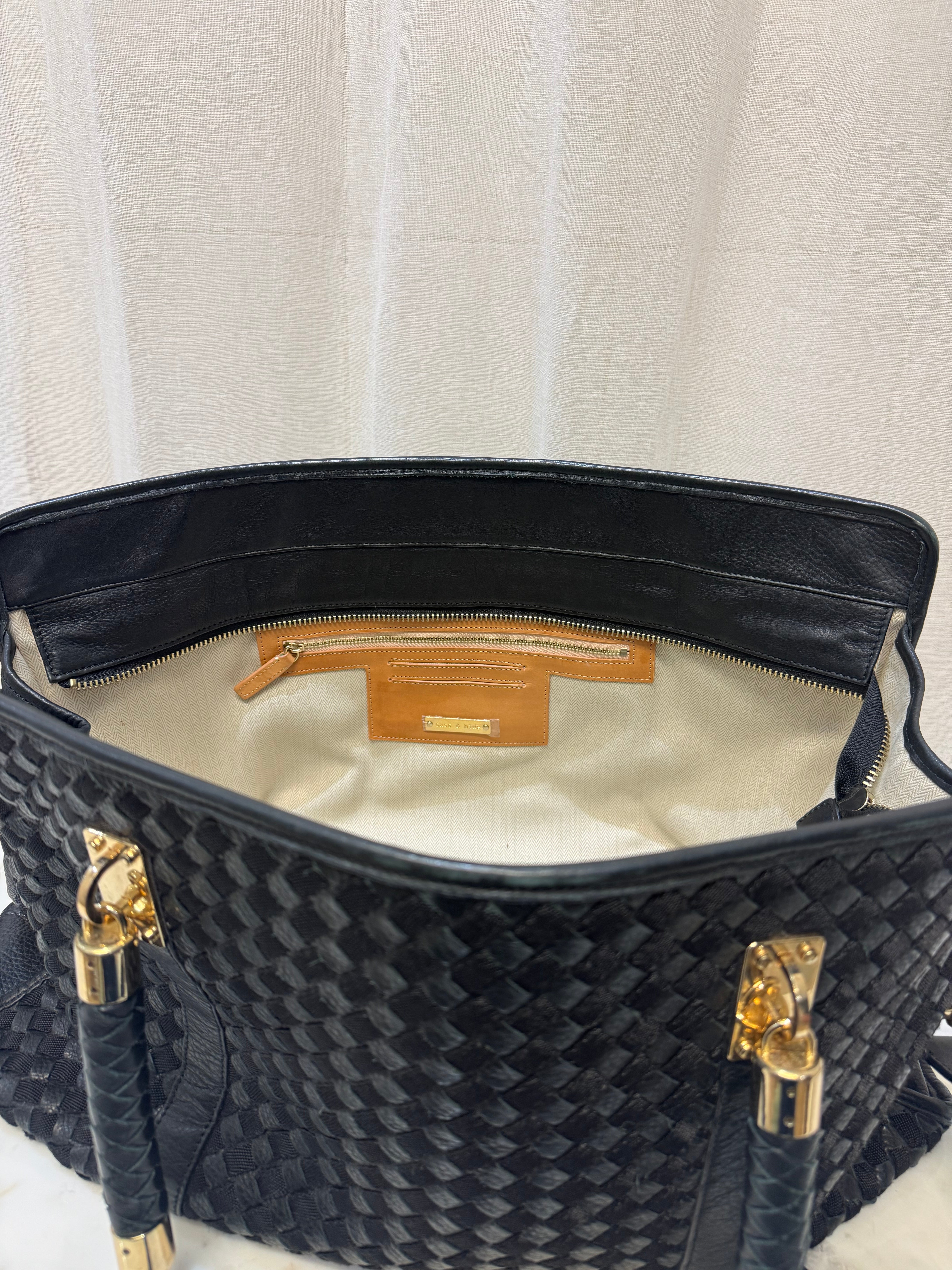 Sass & Bide Black Leather Bag