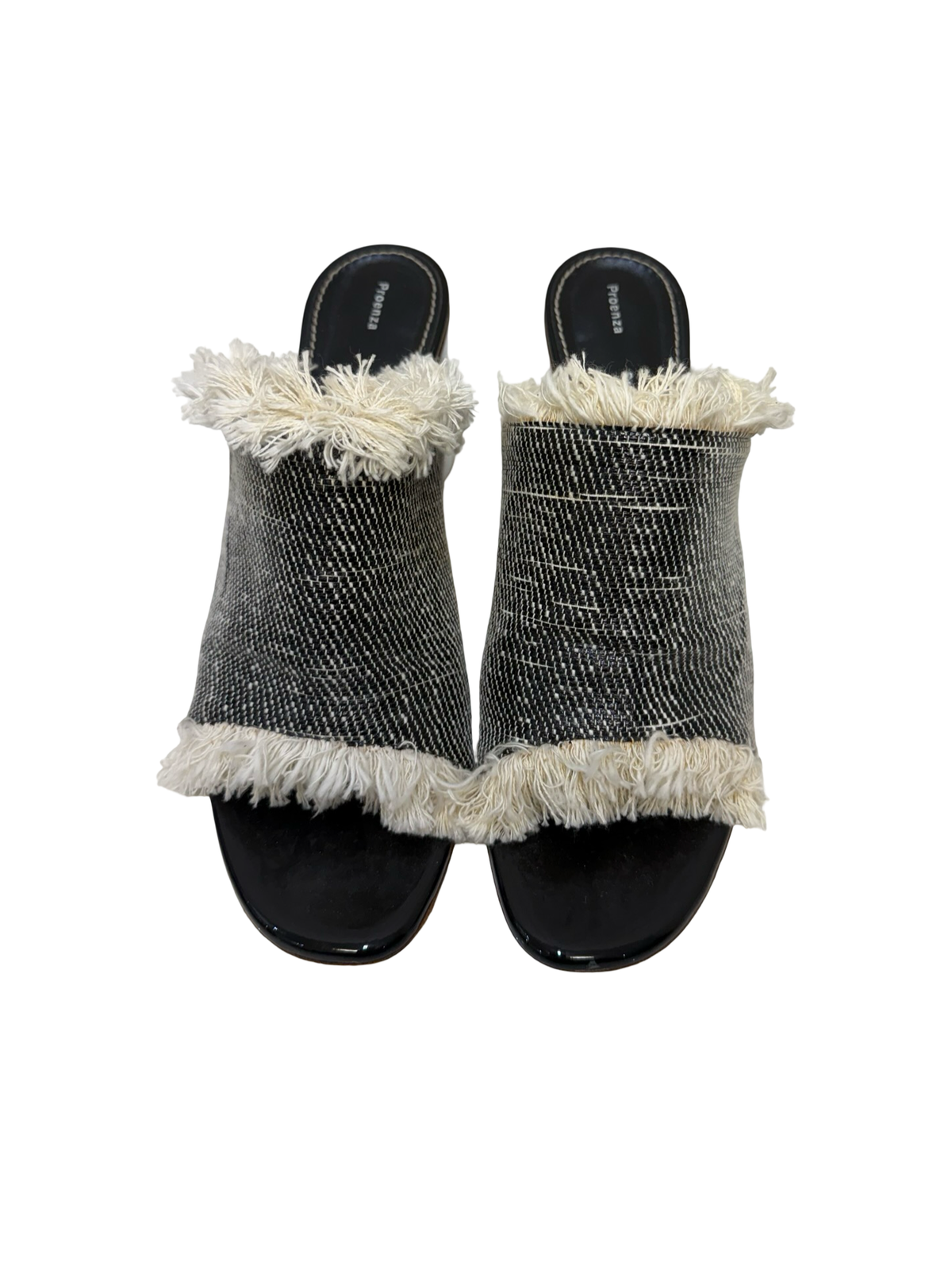 Proenza Schouler Black & White Mules 41 WDB