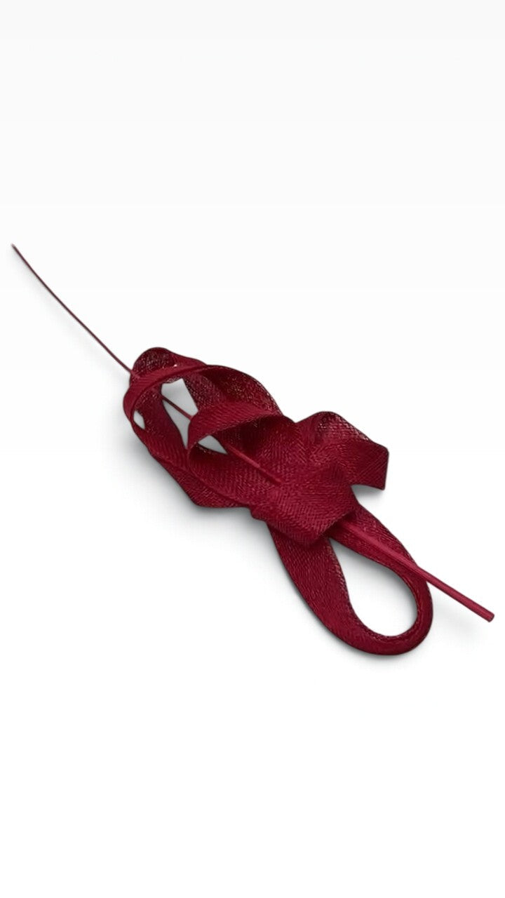 No Brand Red Fascinator O/S