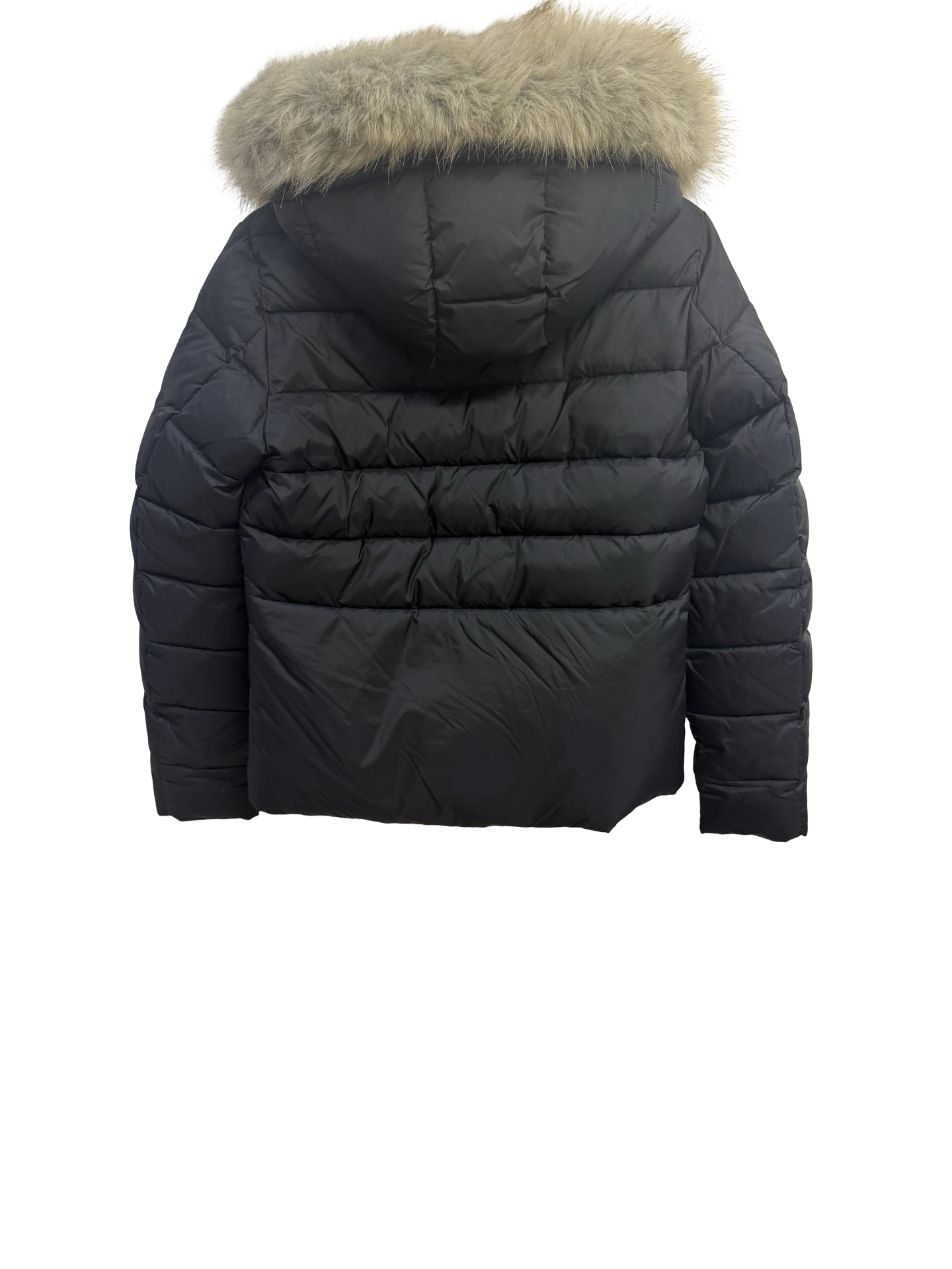 Tommy Hilfiger Black Puffer w Fur S