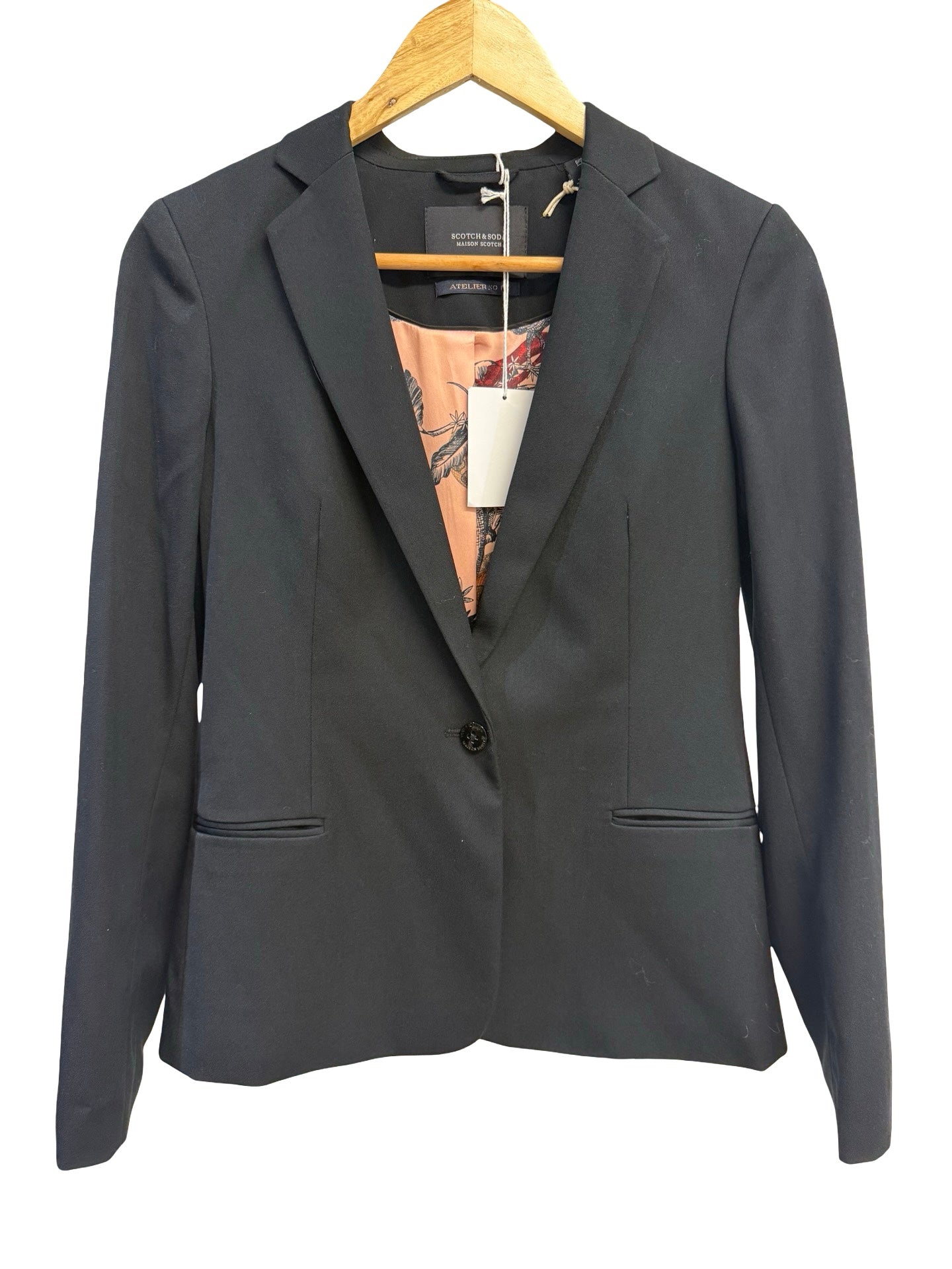 Scotch & Soda Black Blazer S NWT