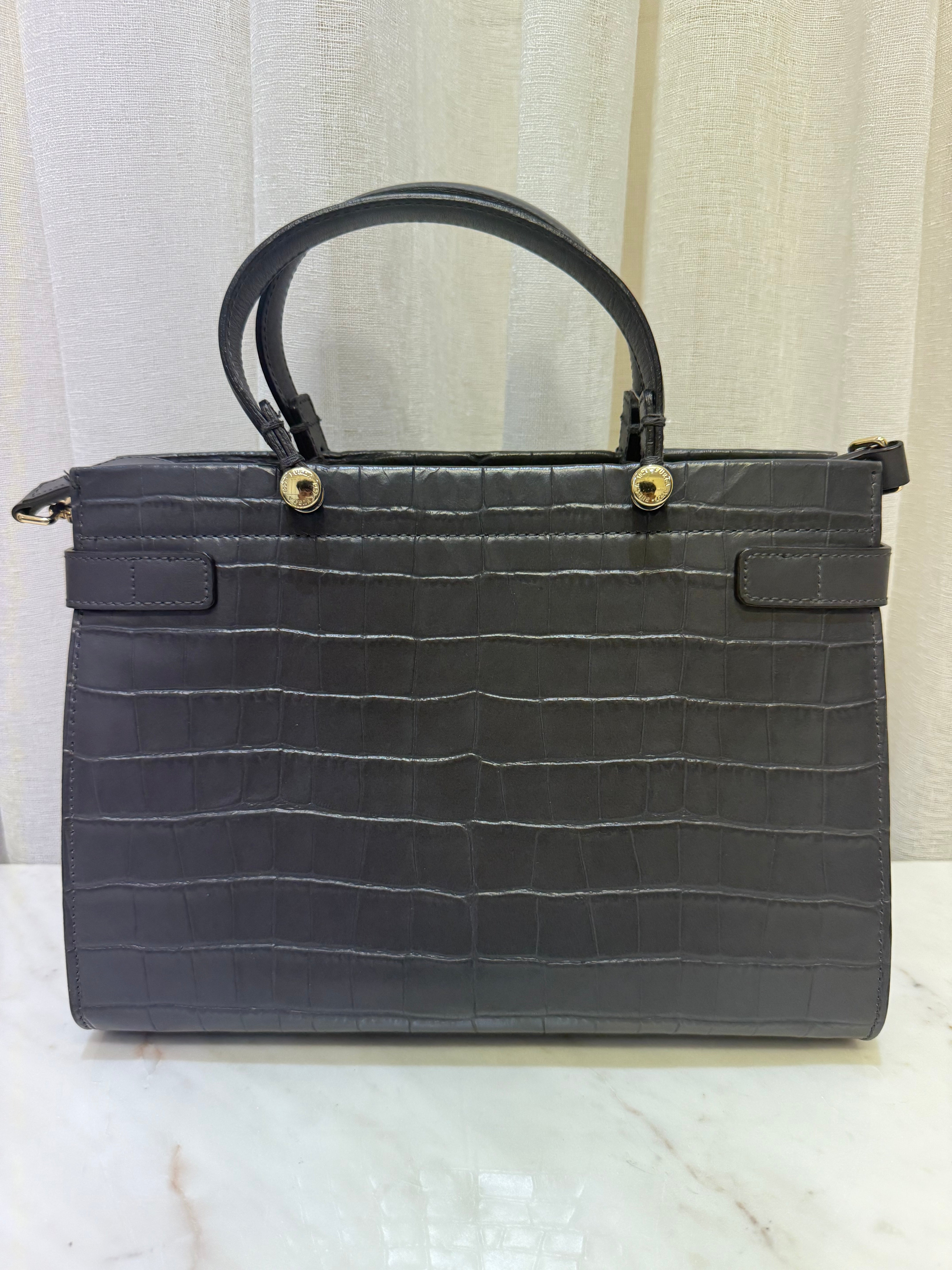 Furla Charcol Croc Bag