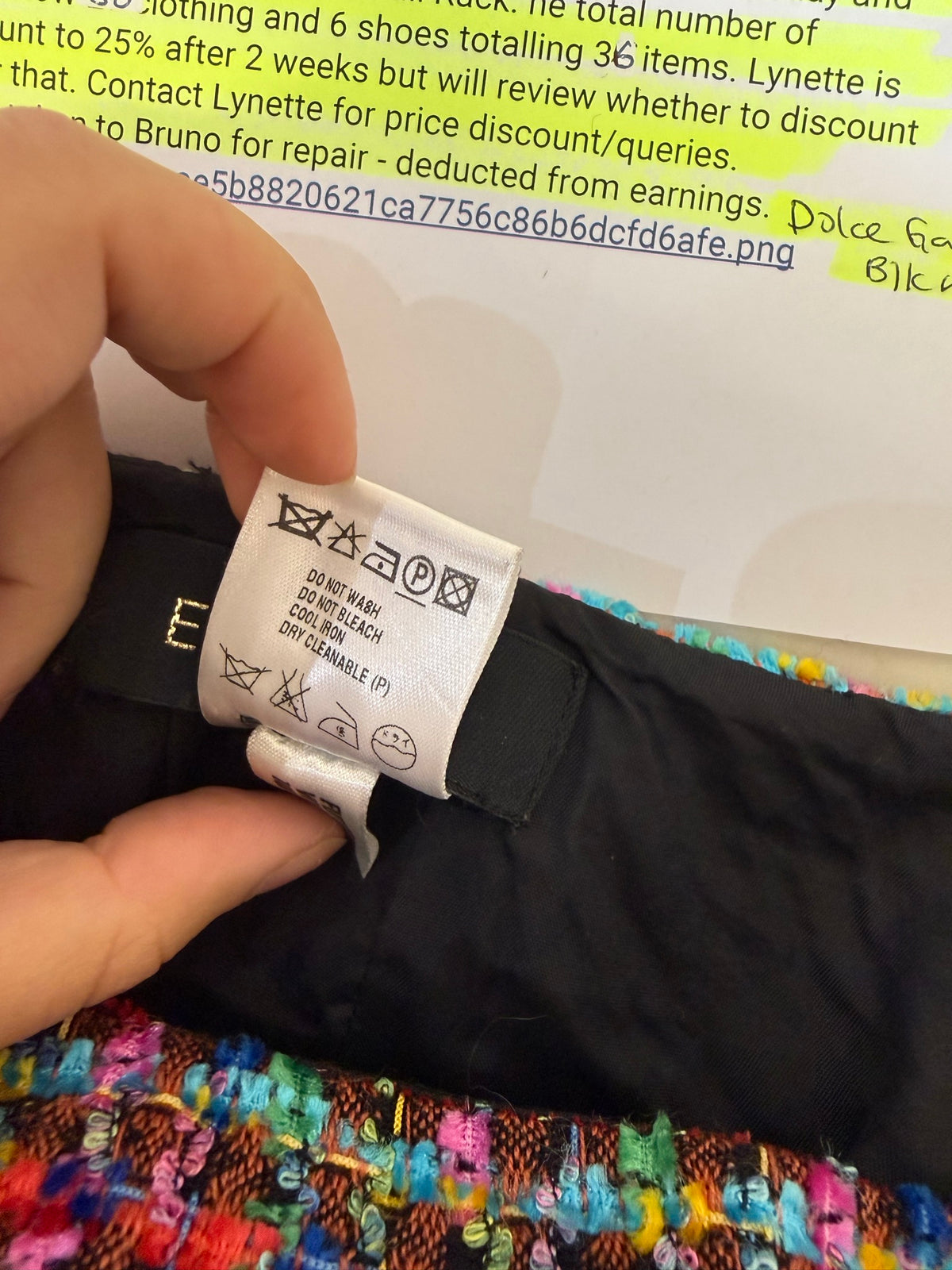 Escada Multicolor Tweed Skirt 38