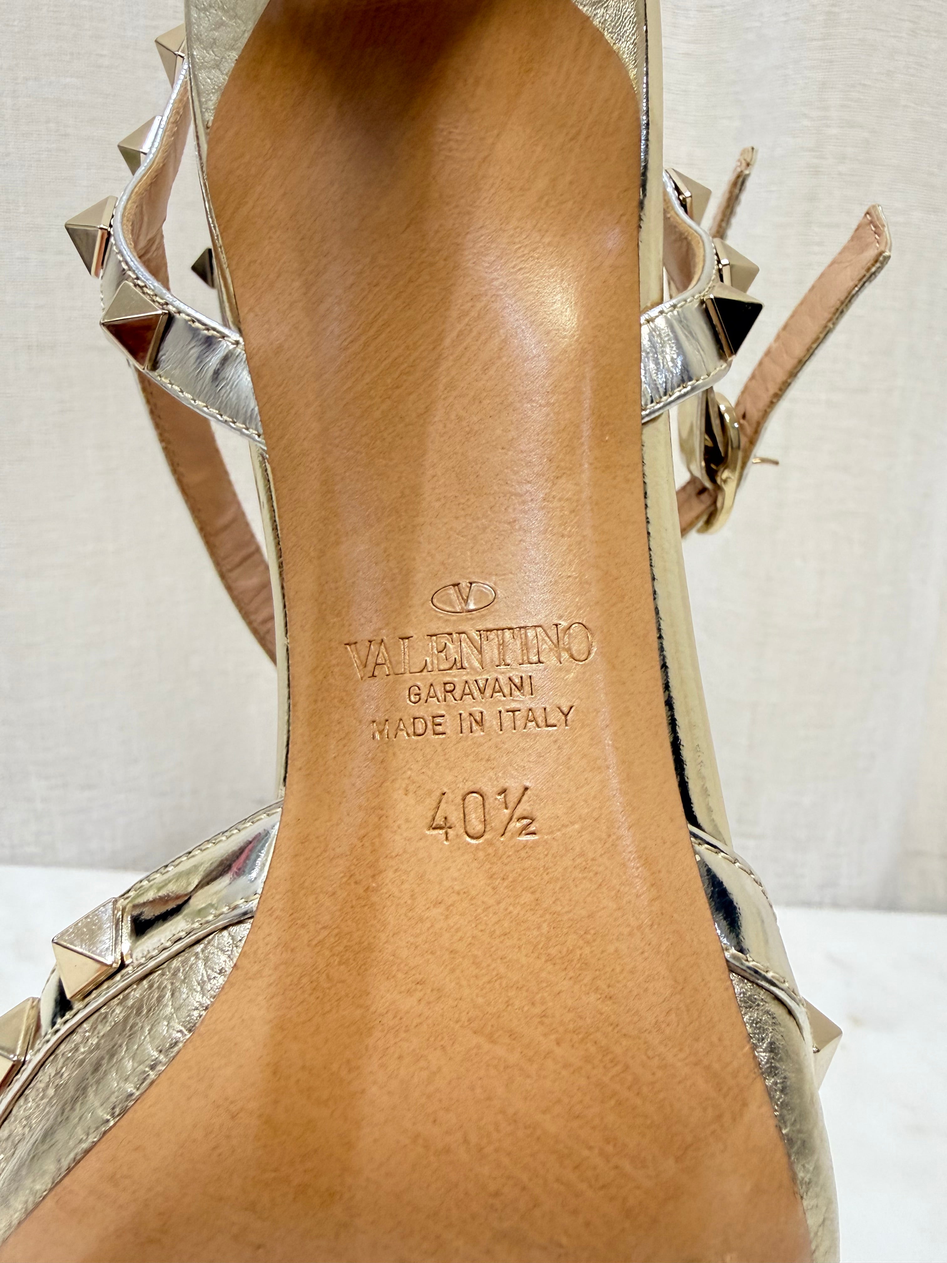 Valentino Gold Heels 39.5