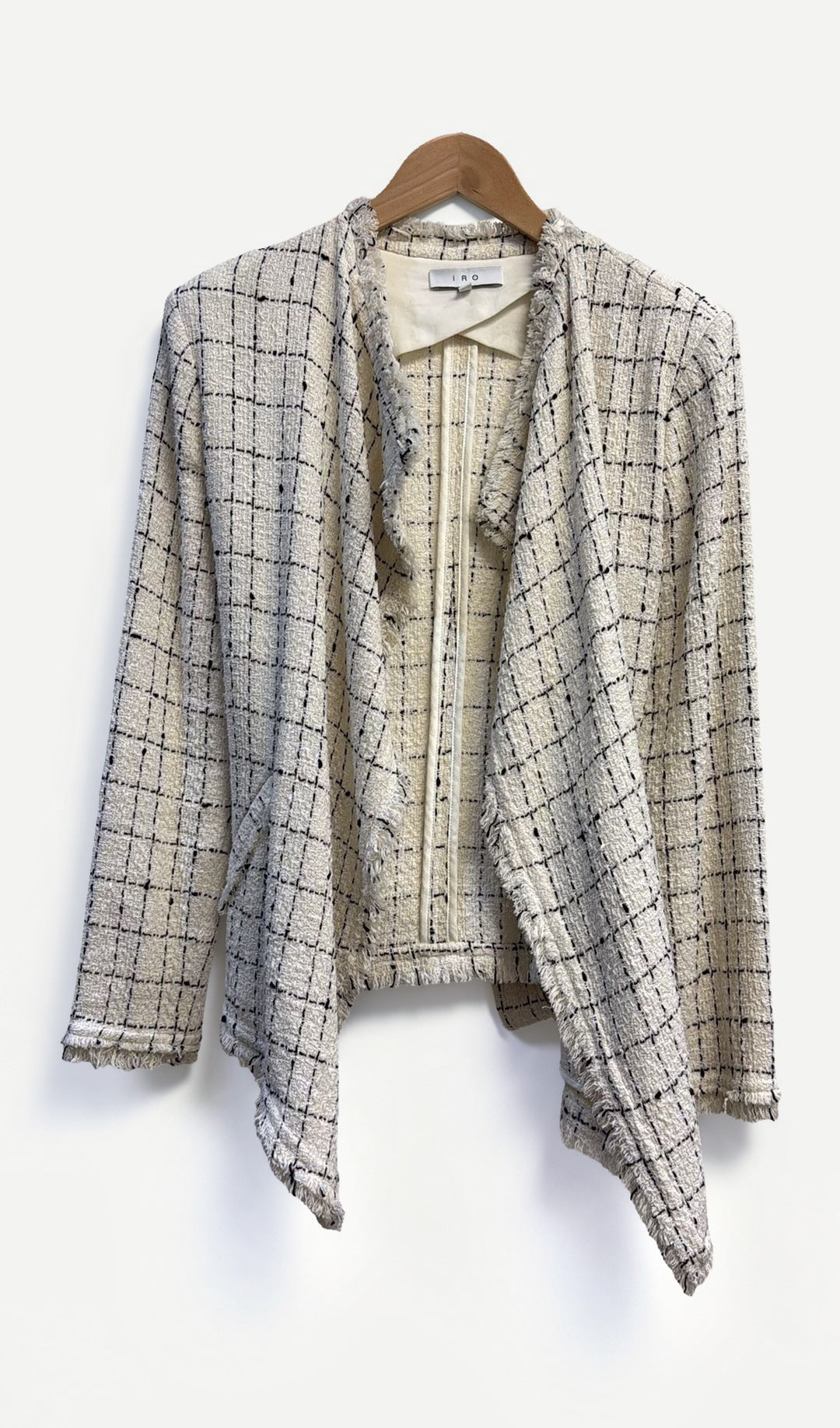 IRO Cream Check Jacket 42