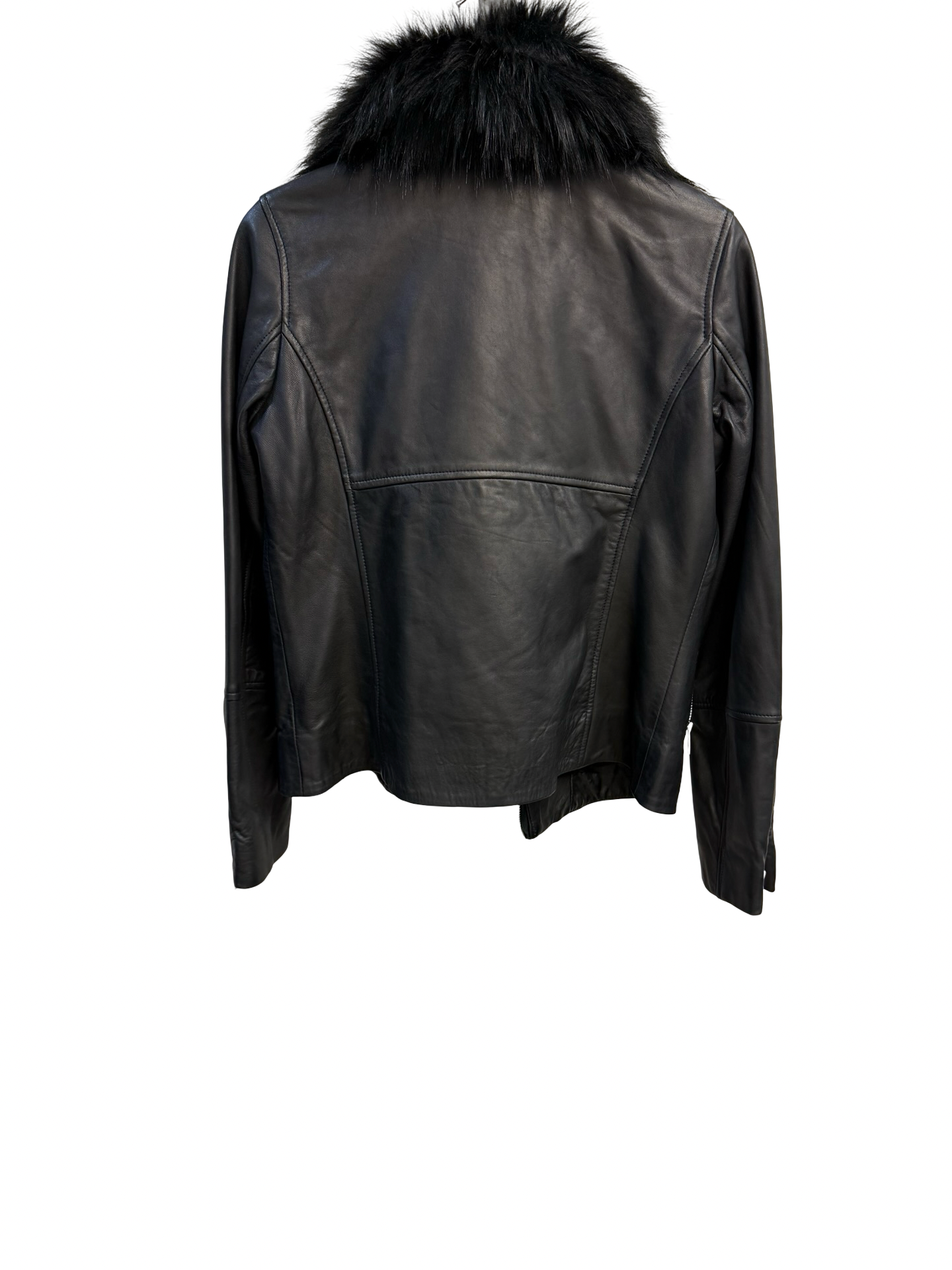 Sosandar Fur & Leather Jacket No size