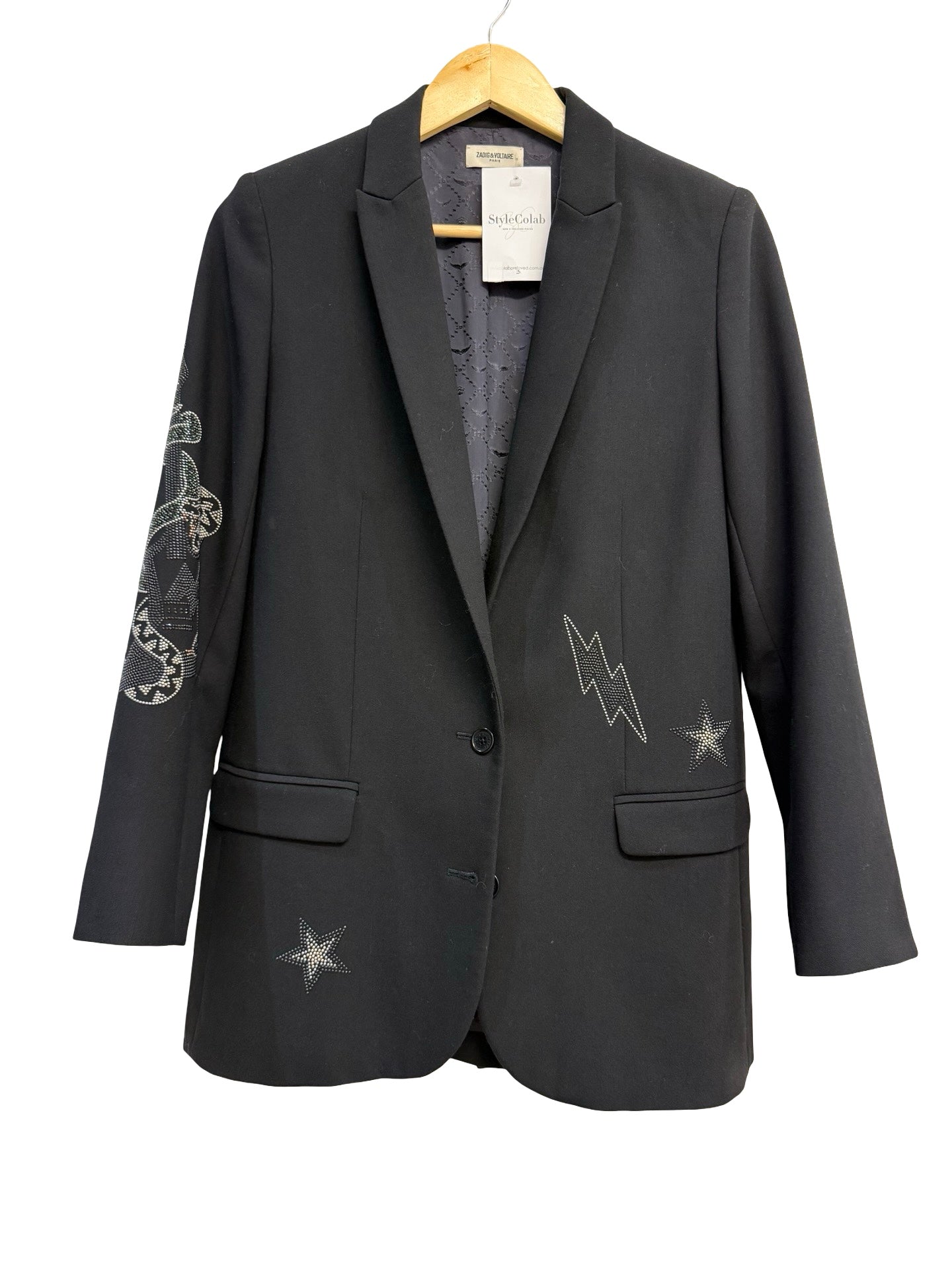 Zadig & Voltaire Black Blazer 38