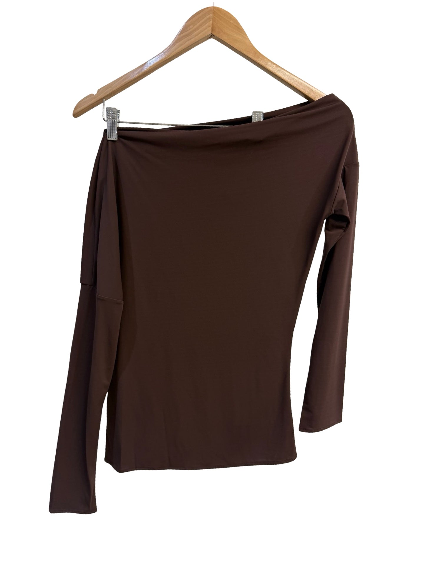 Rag & Bone Brown One Shoulder Top XS