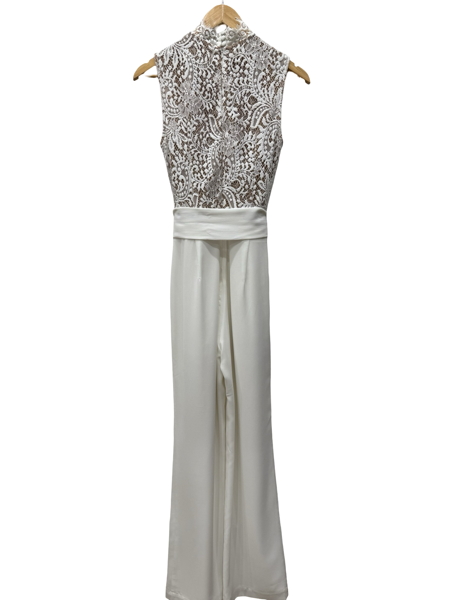 MISHA White Lace Jumpsuit 10