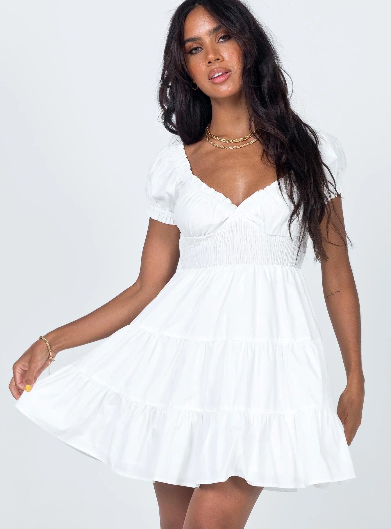 DANIELA MINI DRESS WHITE