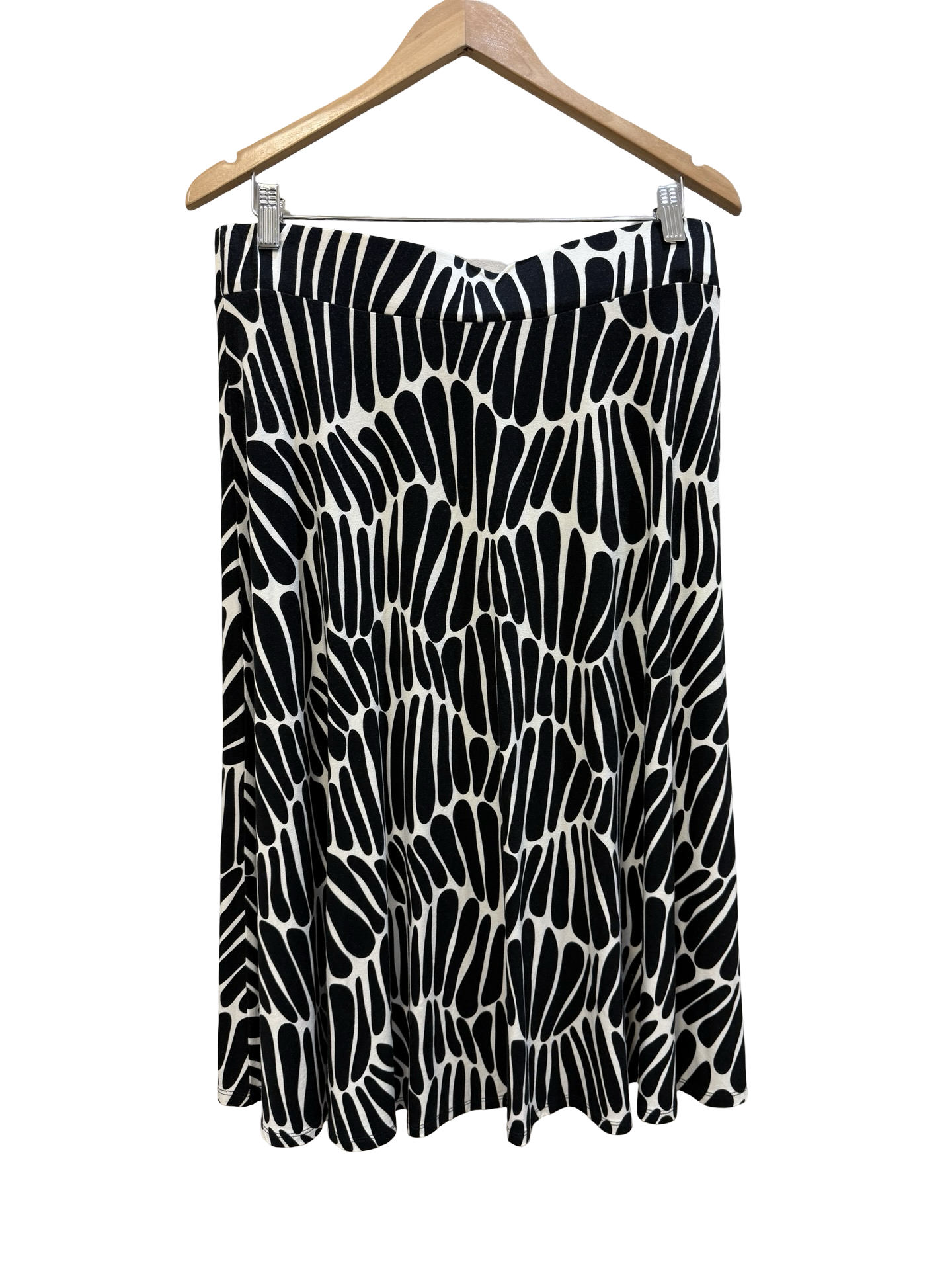 Tommy Bahama Black & Cream Skirt M