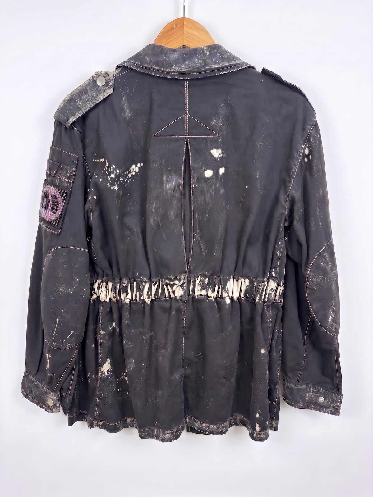 Miu Miu Black Bleached Field Jacket O/S