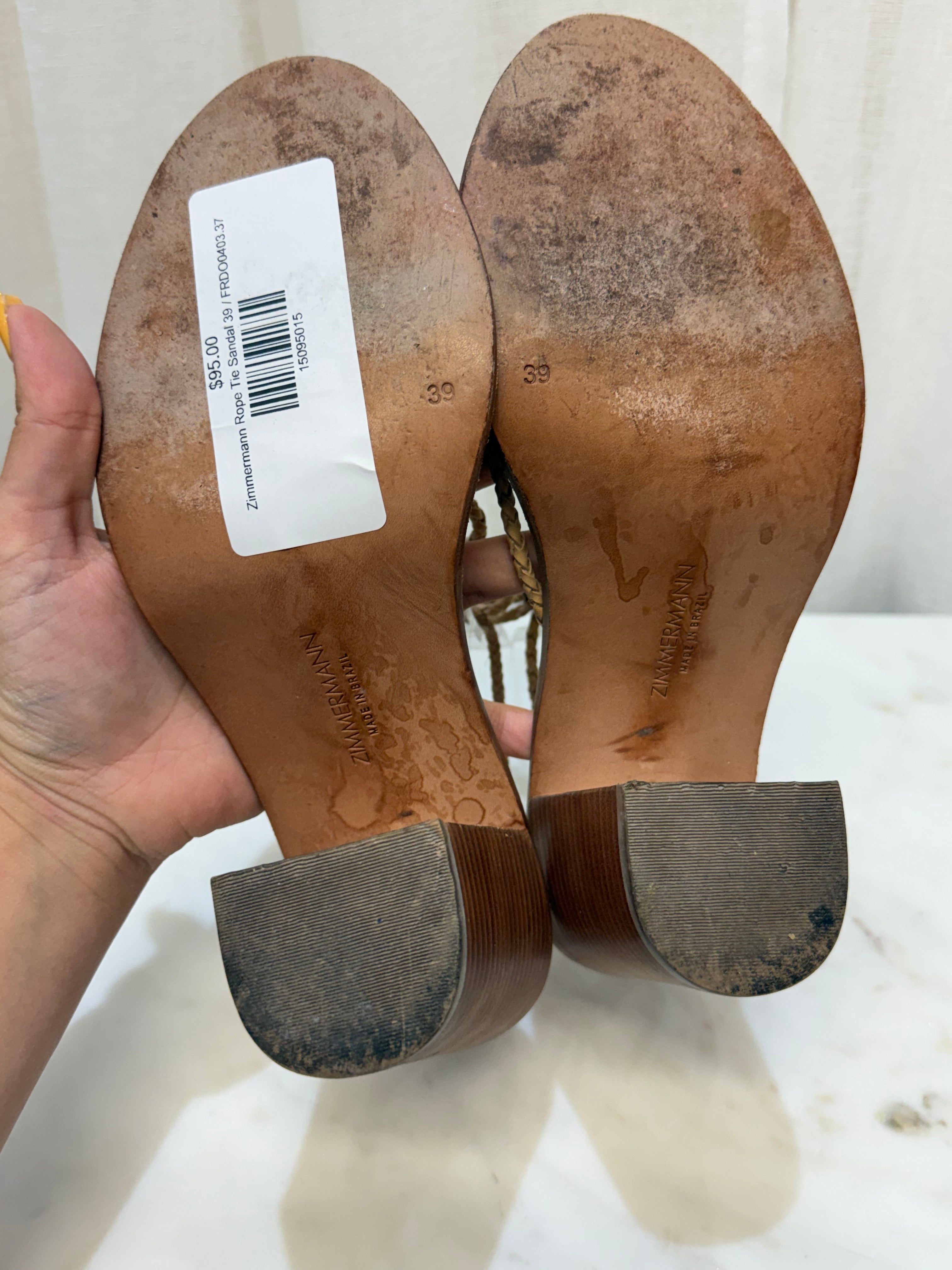 Zimmermann Rope Tie Sandal 39