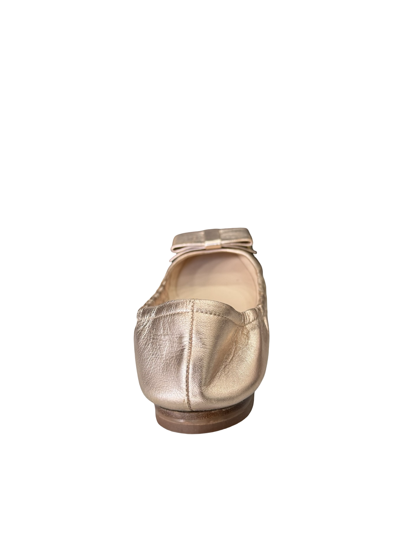 Prada Metallic Pink Leather Ballet Flats – Size 38.5