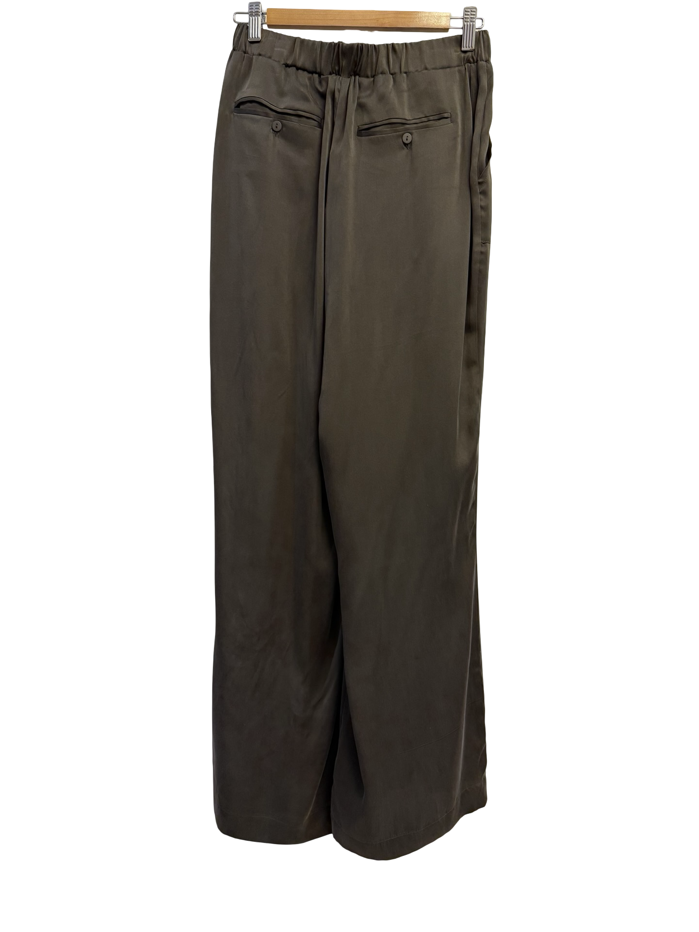 Caravan Olive Silk Pant S NWT