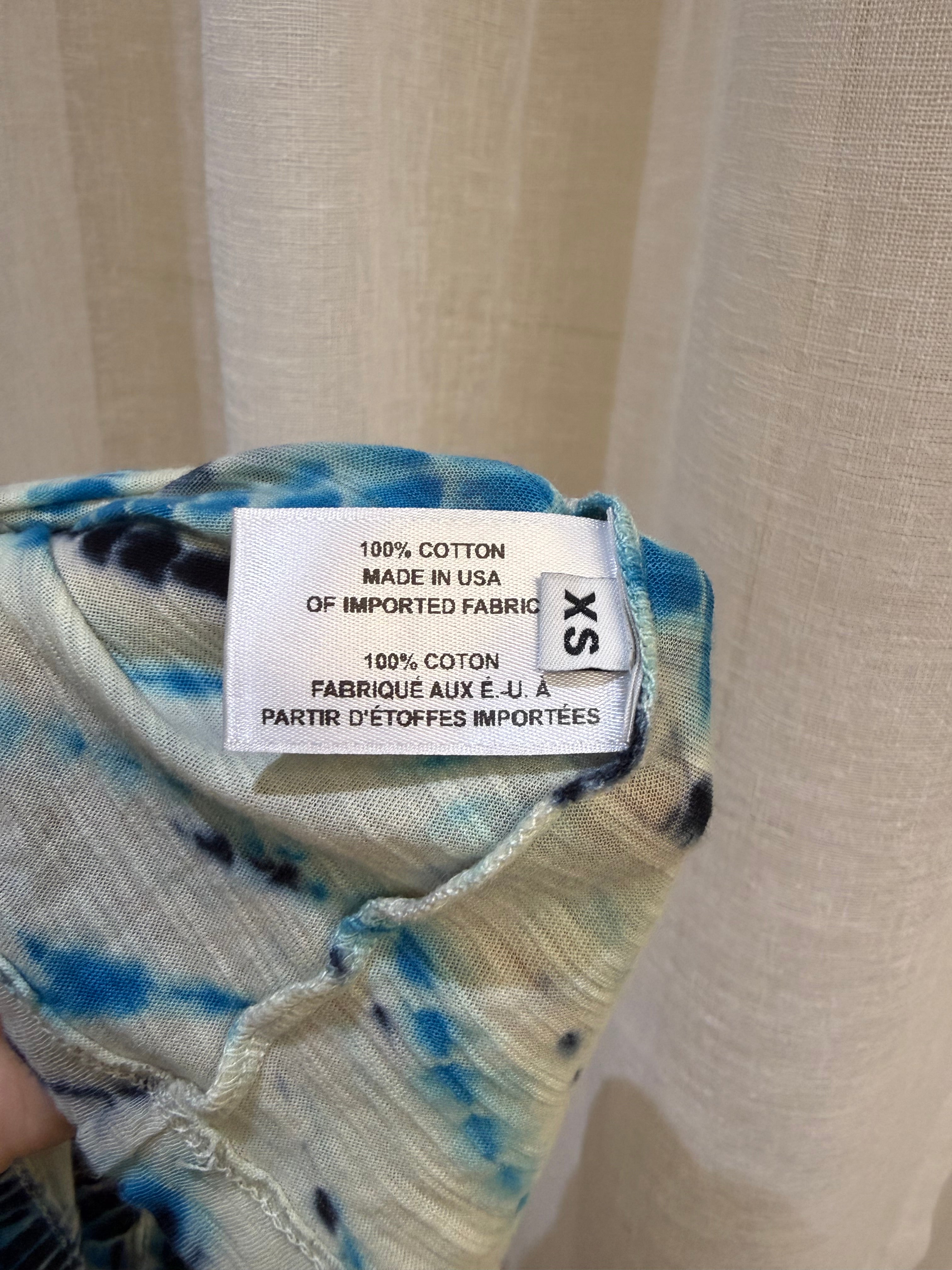 Proenza Schouler Blue Tie Dye Top XS