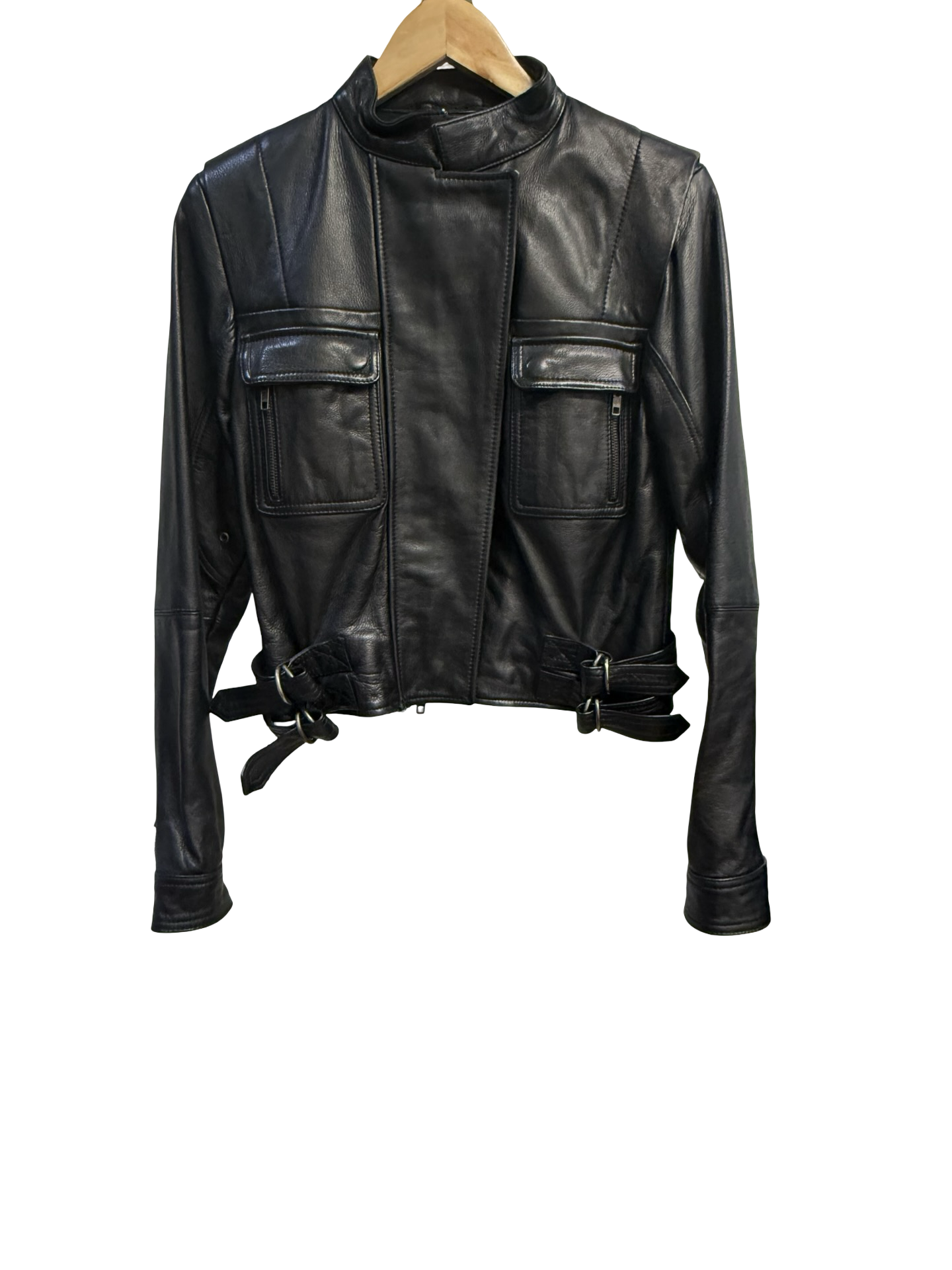 Aje Black Leather Jacket 6