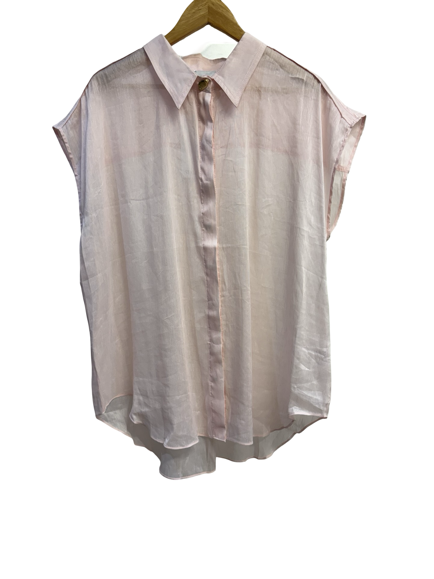 Aje Pink Sheer Shirt 12