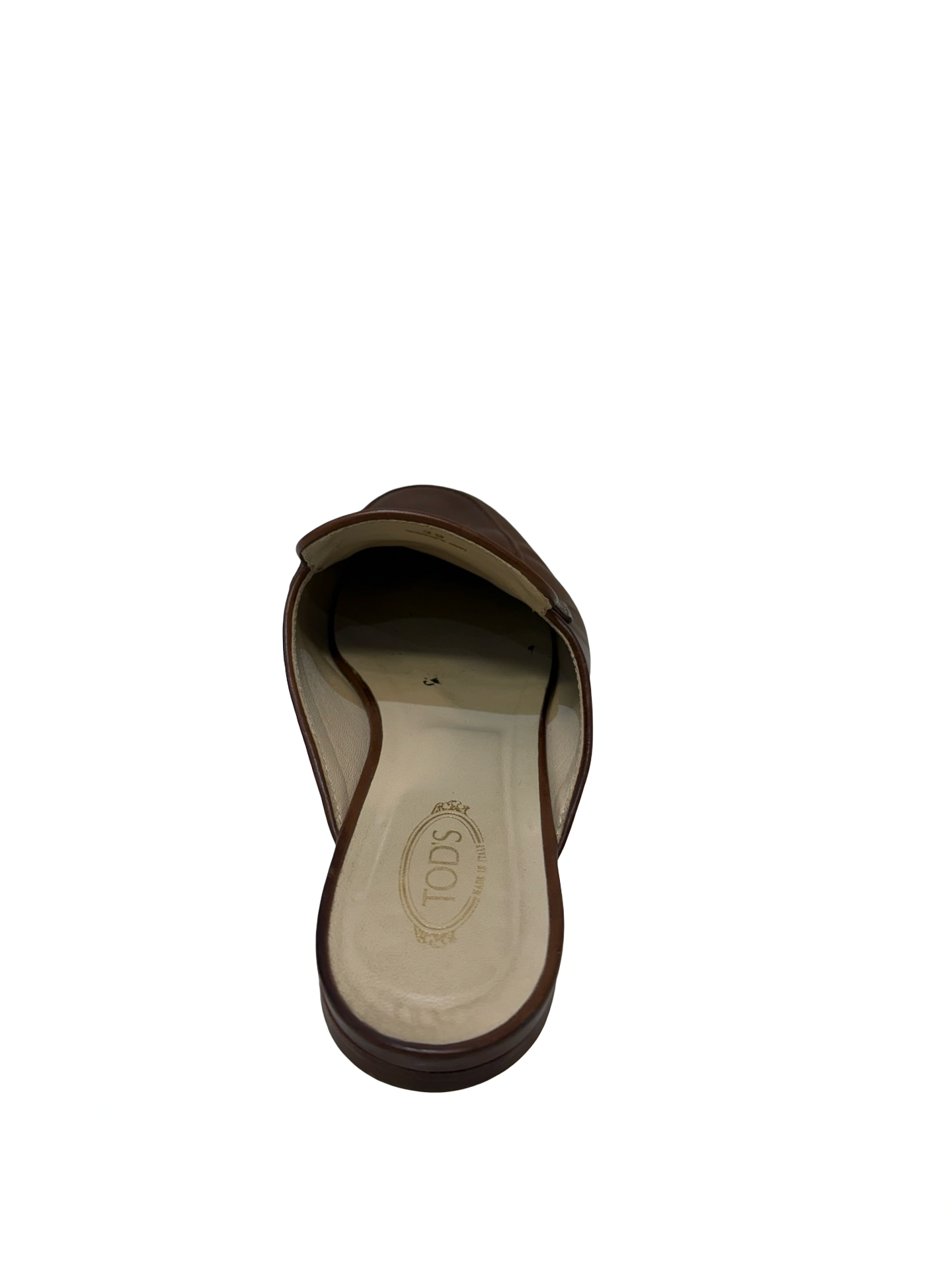 Tods Brown Leather Loafer 39