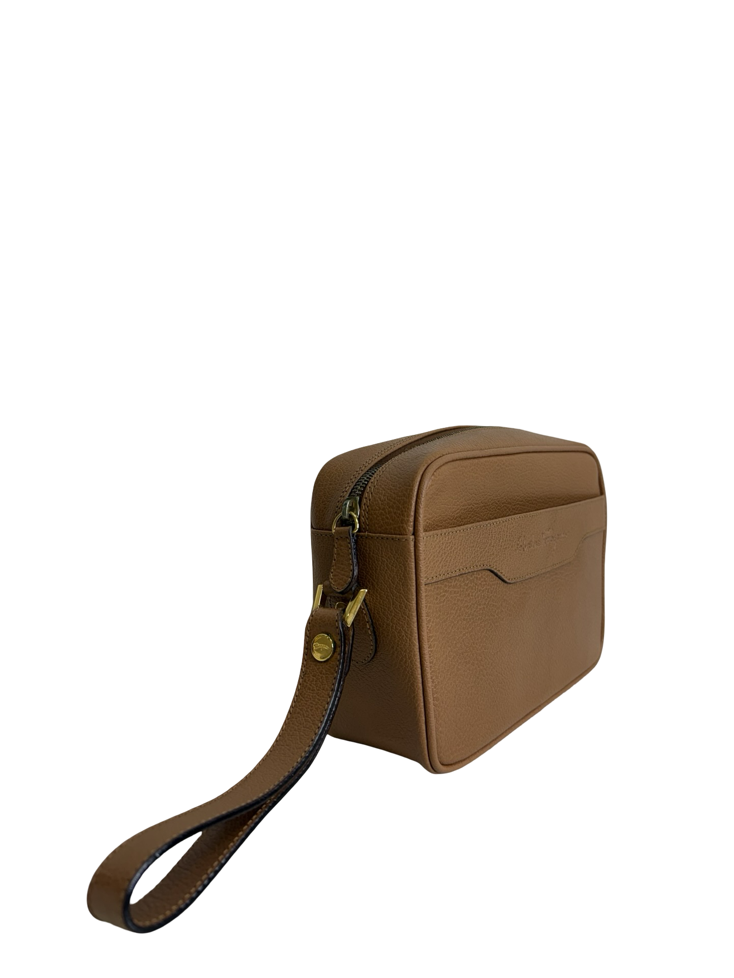 Salvatore Ferragamo Brown Clutch/Wristlet