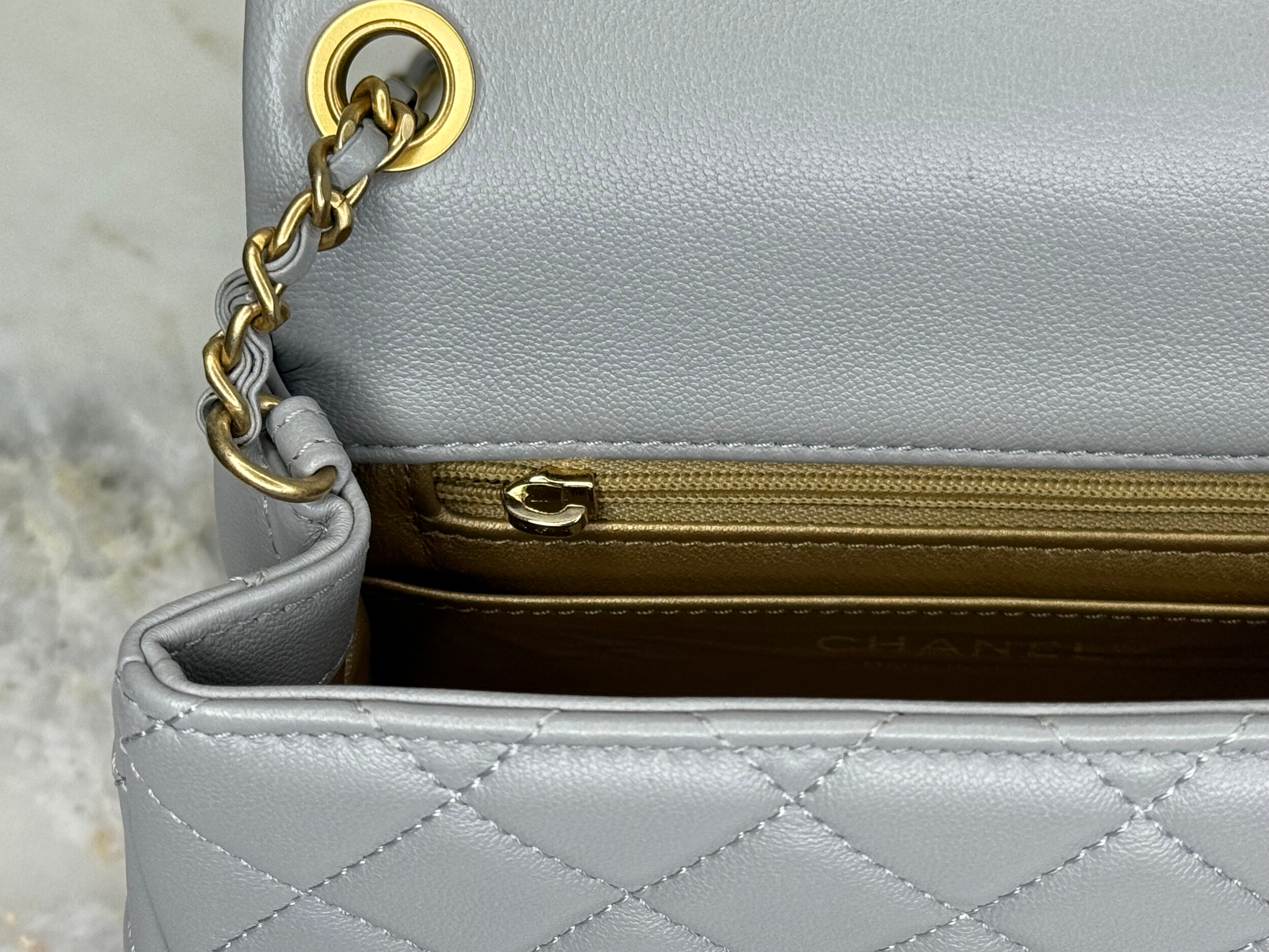Chanel Grey Mini Classique