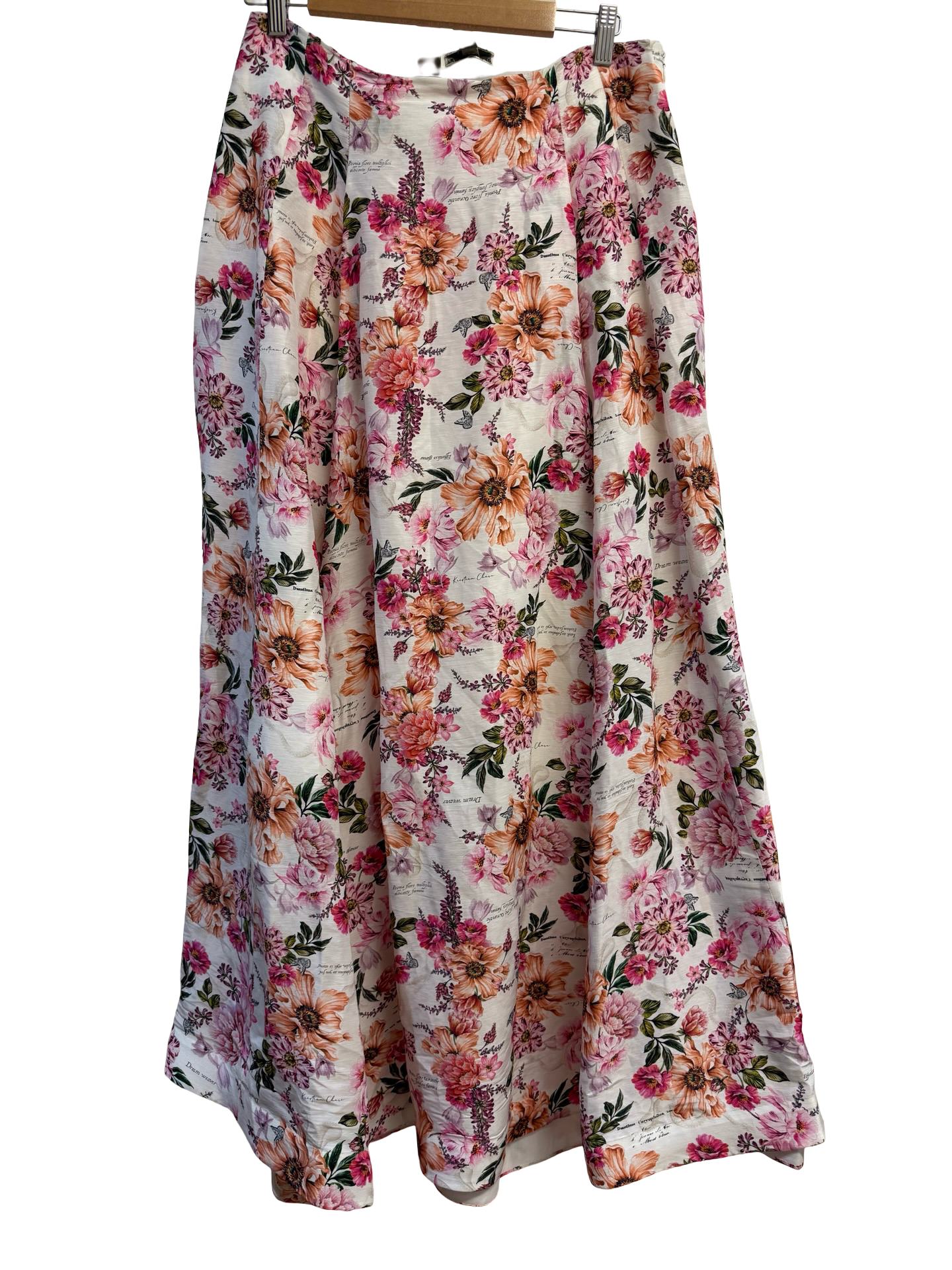 Aqua Blu Mltclr Floral Skirt 12