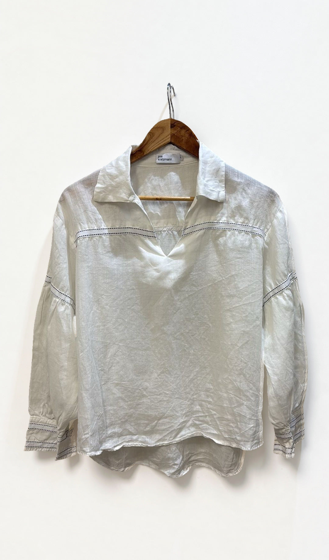 Zoe Kratzmann White LS Shirt 1