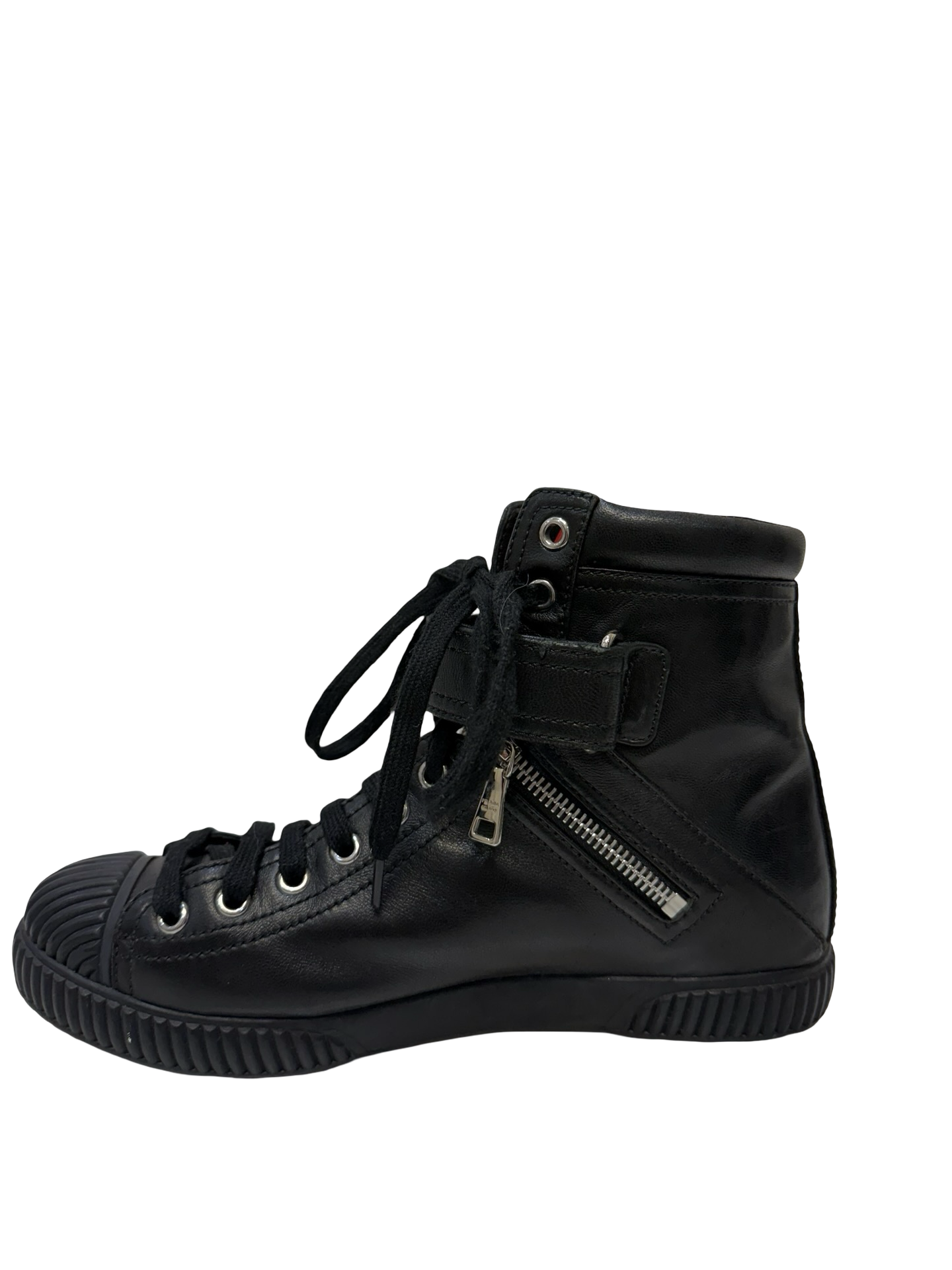 Prada Black High Tops 38
