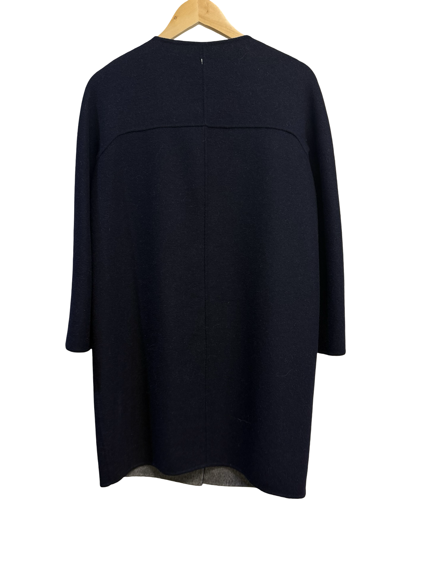 Grey/Navy Reversable Wool Coat 12