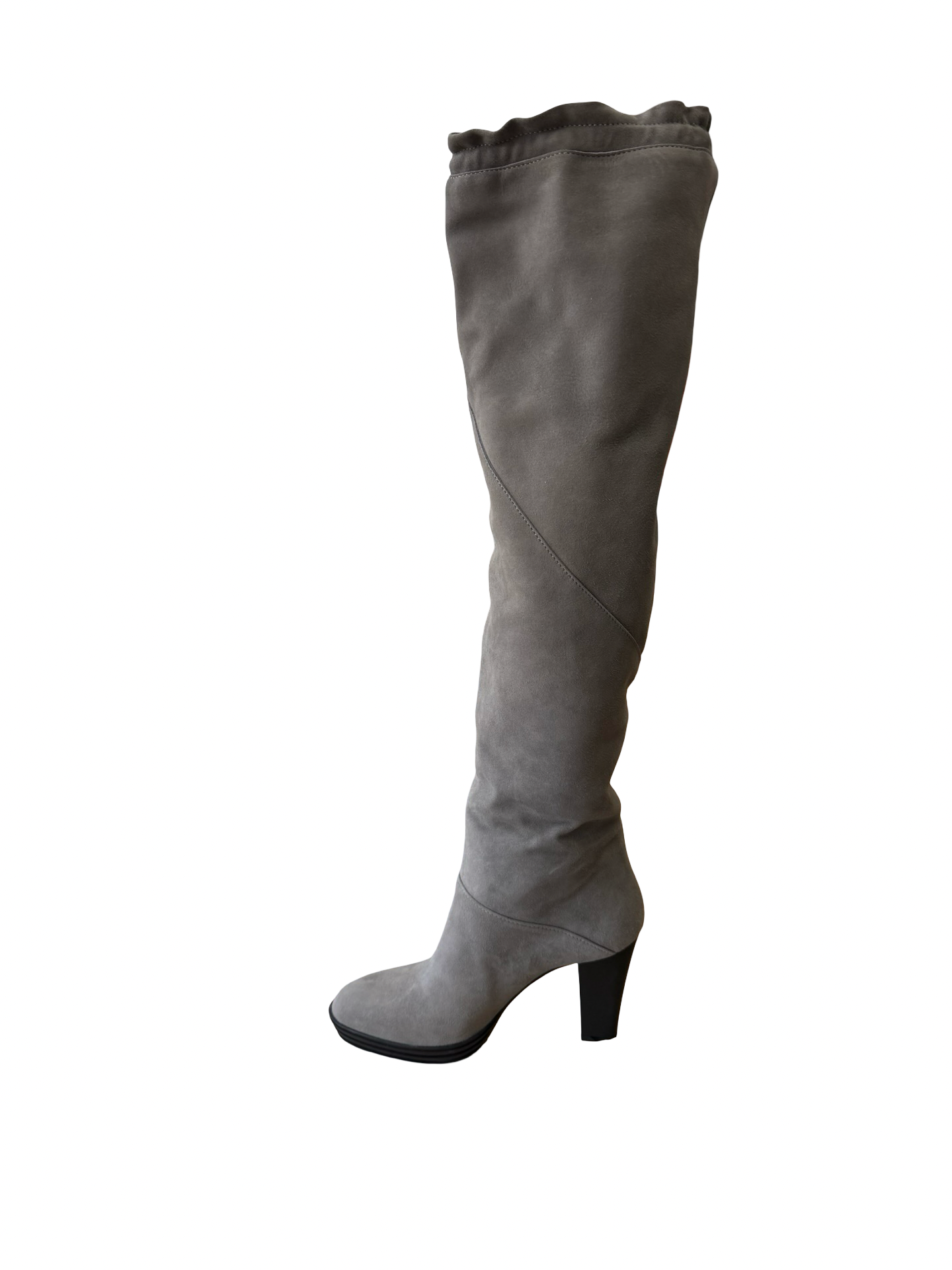 Hogan Grey Suede Boots 38.5 WB