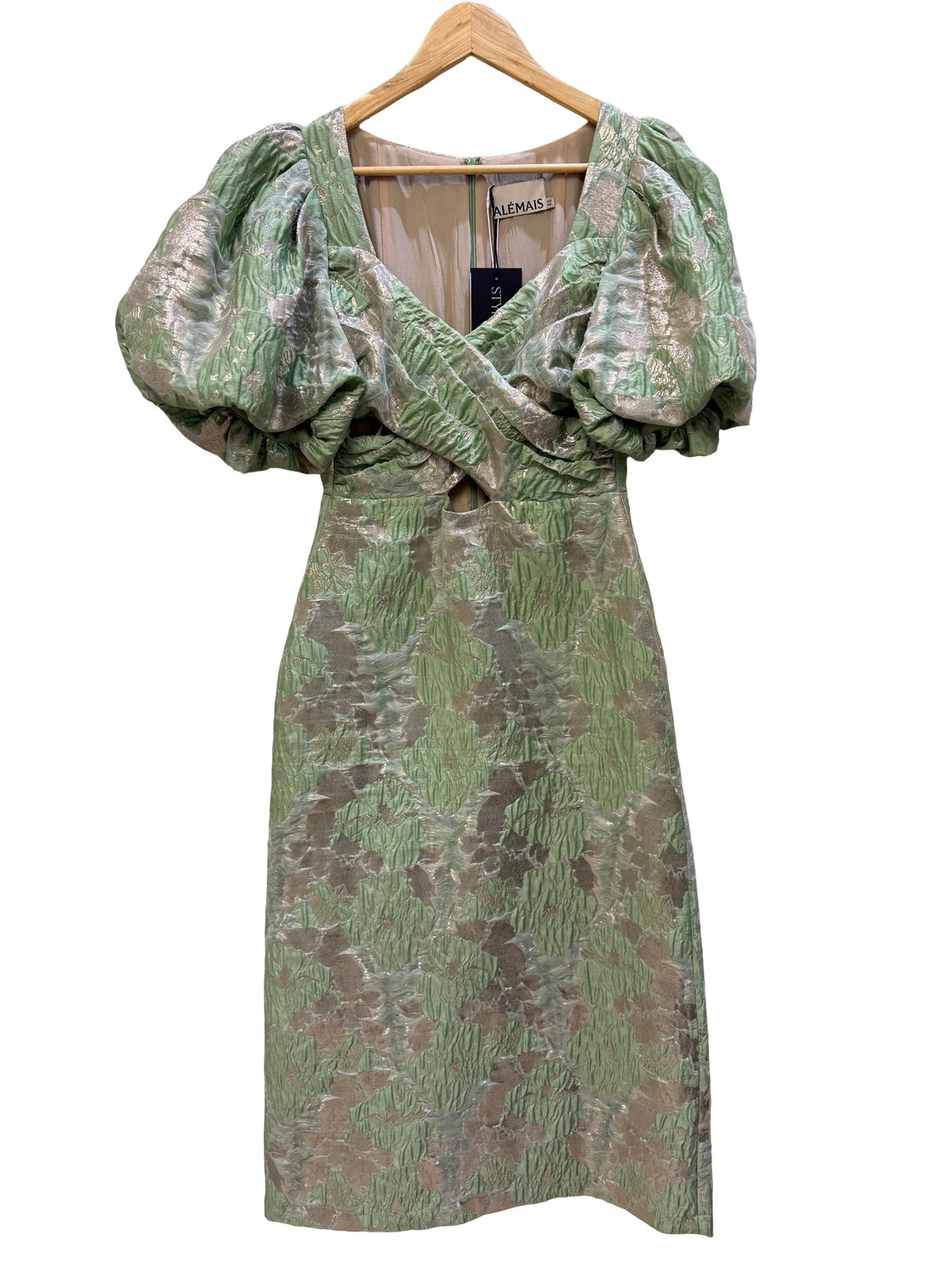 Alemais Green & Silver Dress 10