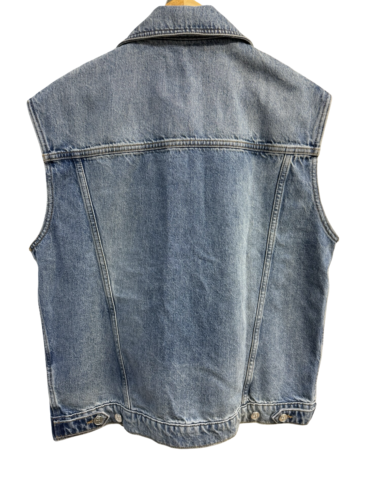 Anine Bing Blue Denim Vest S NWT