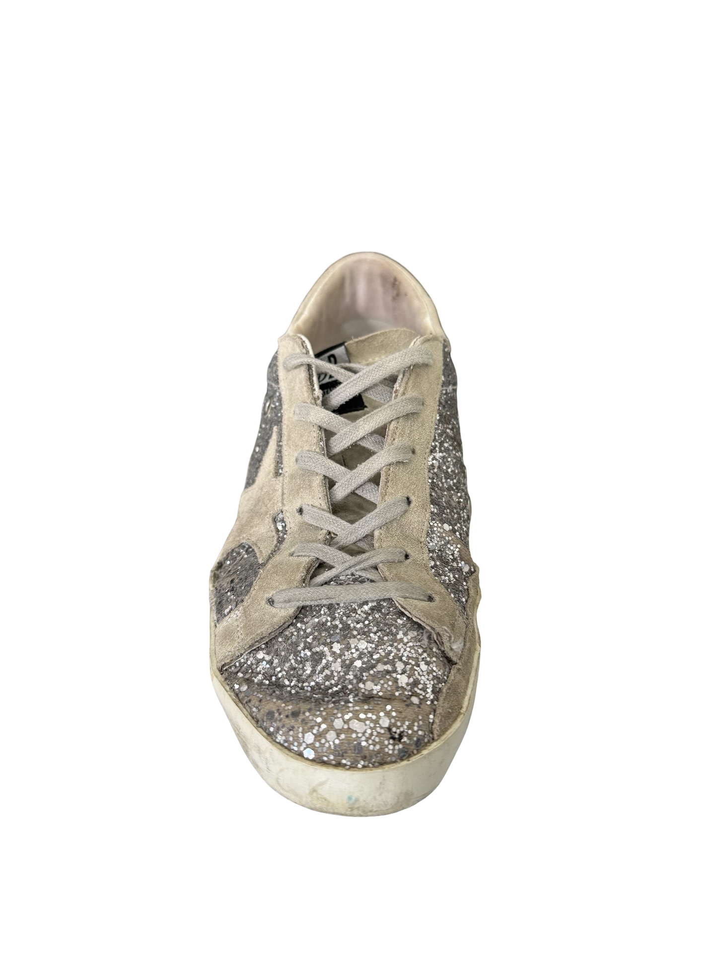 Golden Goose Silver Lace Sneaker 38