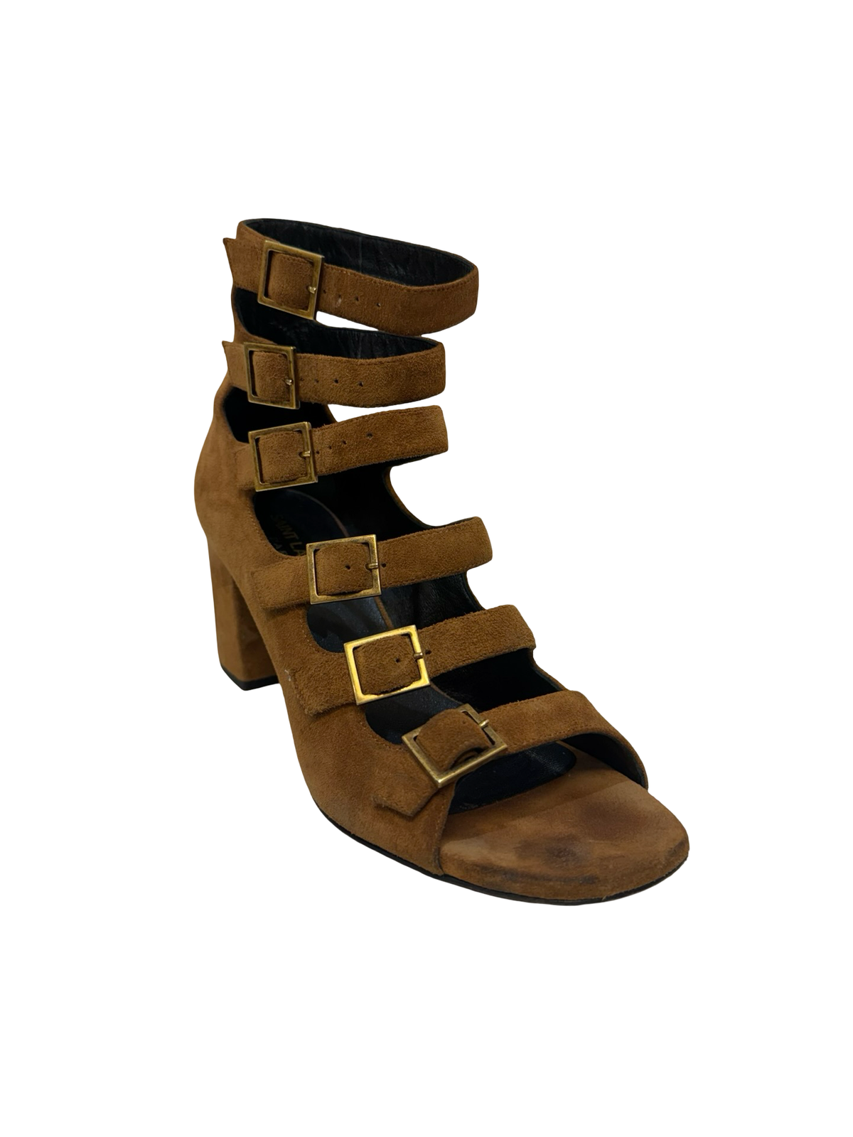 Yves Saint Laurent Tan Suede Sandals 36.5