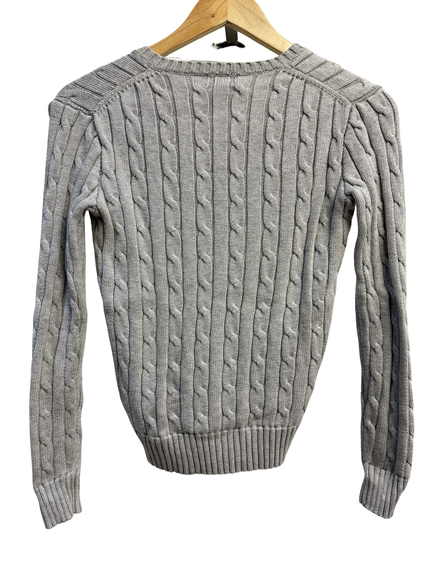 Ralph Lauren Grey V-Neck Top XS