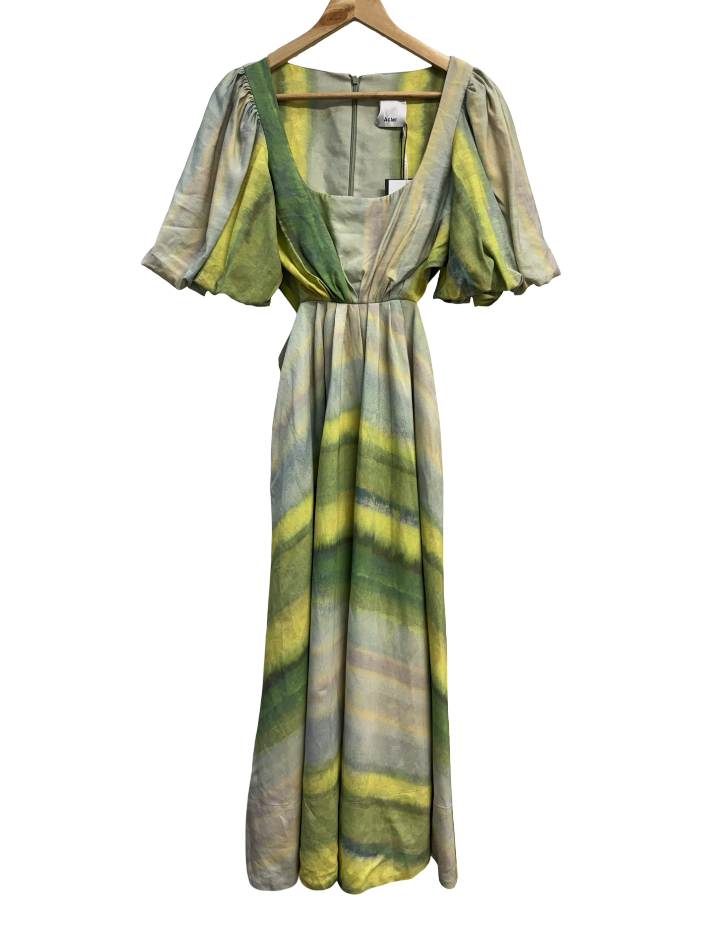 Acler Green Temple Midi Dress 8