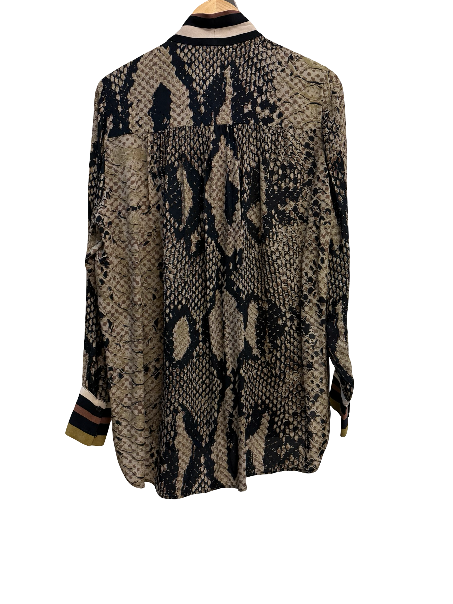 Reiss Multicolour Print LS Blouse 10