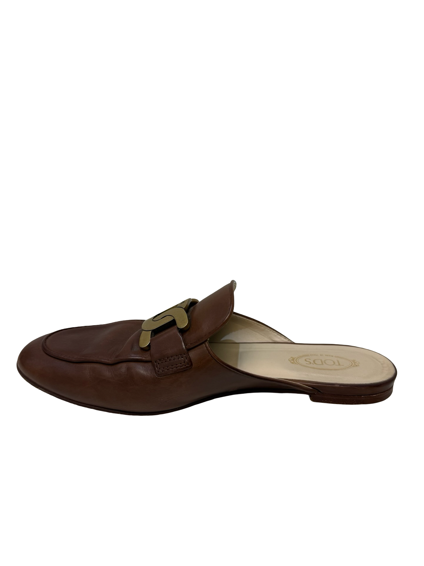 Tods Brown Leather Loafer 39