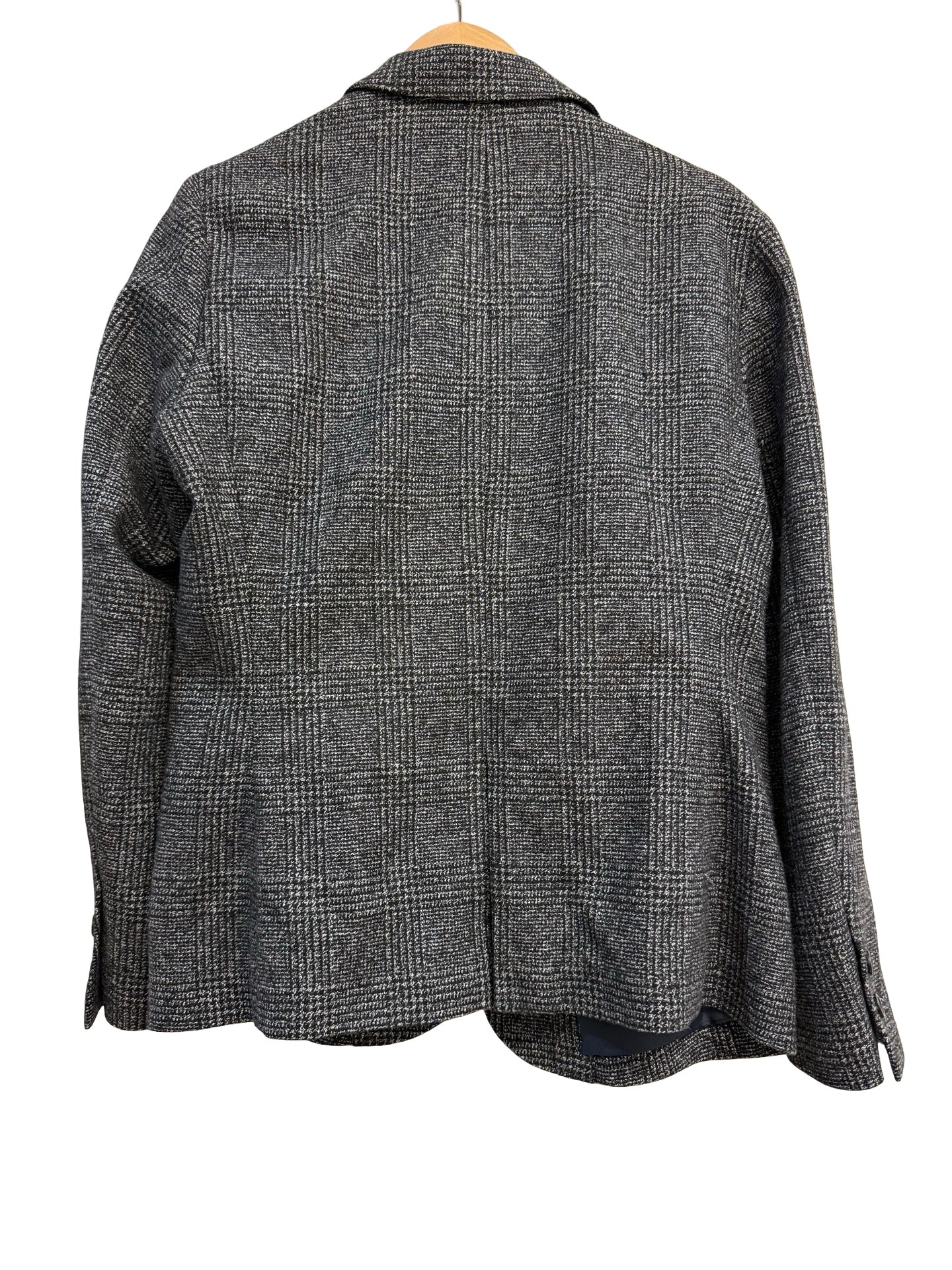 Ines De La Fressange Black Tweed Blazer M