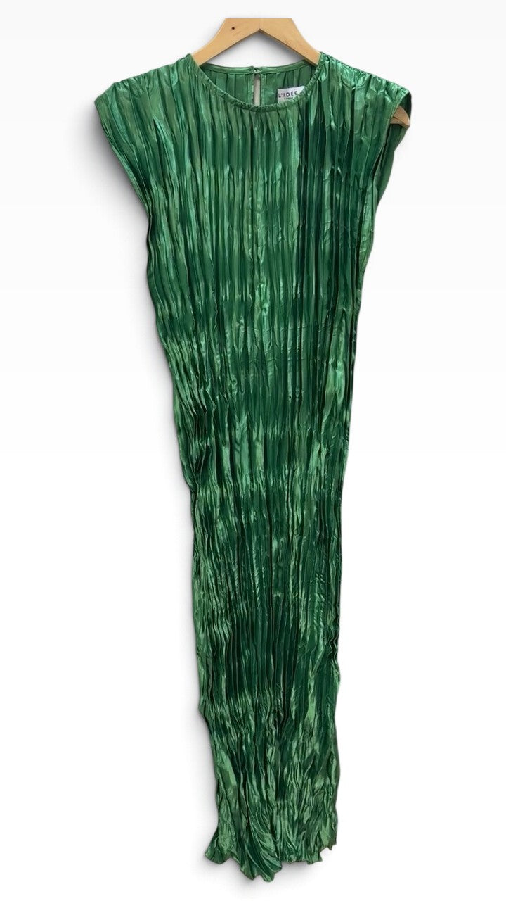 L'Idée Woman Green Pleated Maxi Dress 10 – preloved at STYLE/colab (photo 1 of 2)