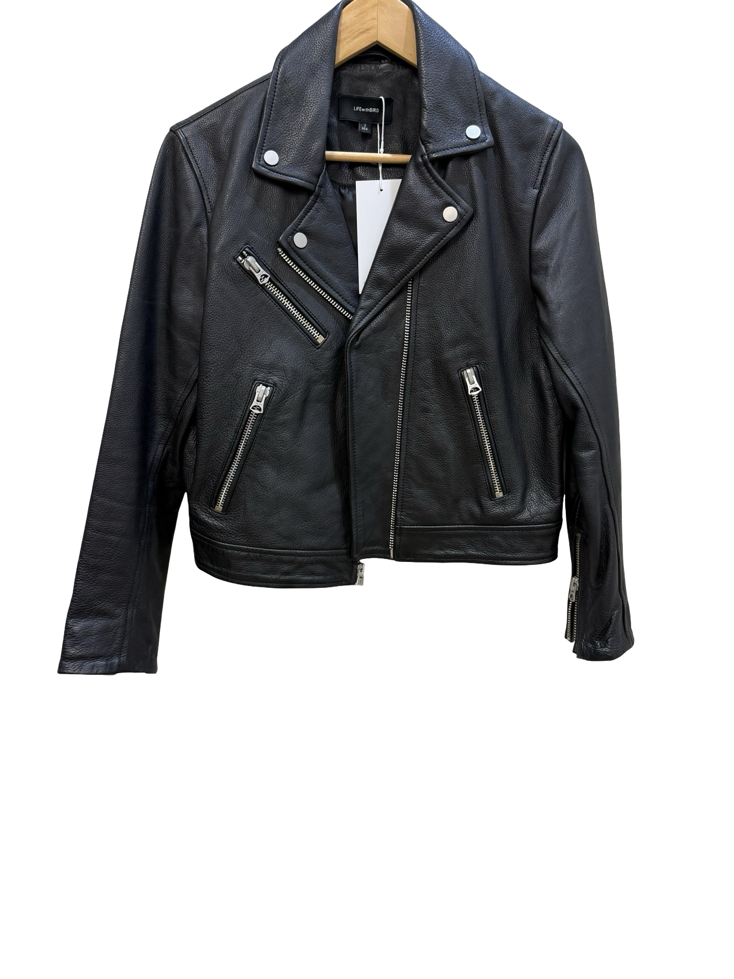 LifewithBird Black Leather Jacket 2