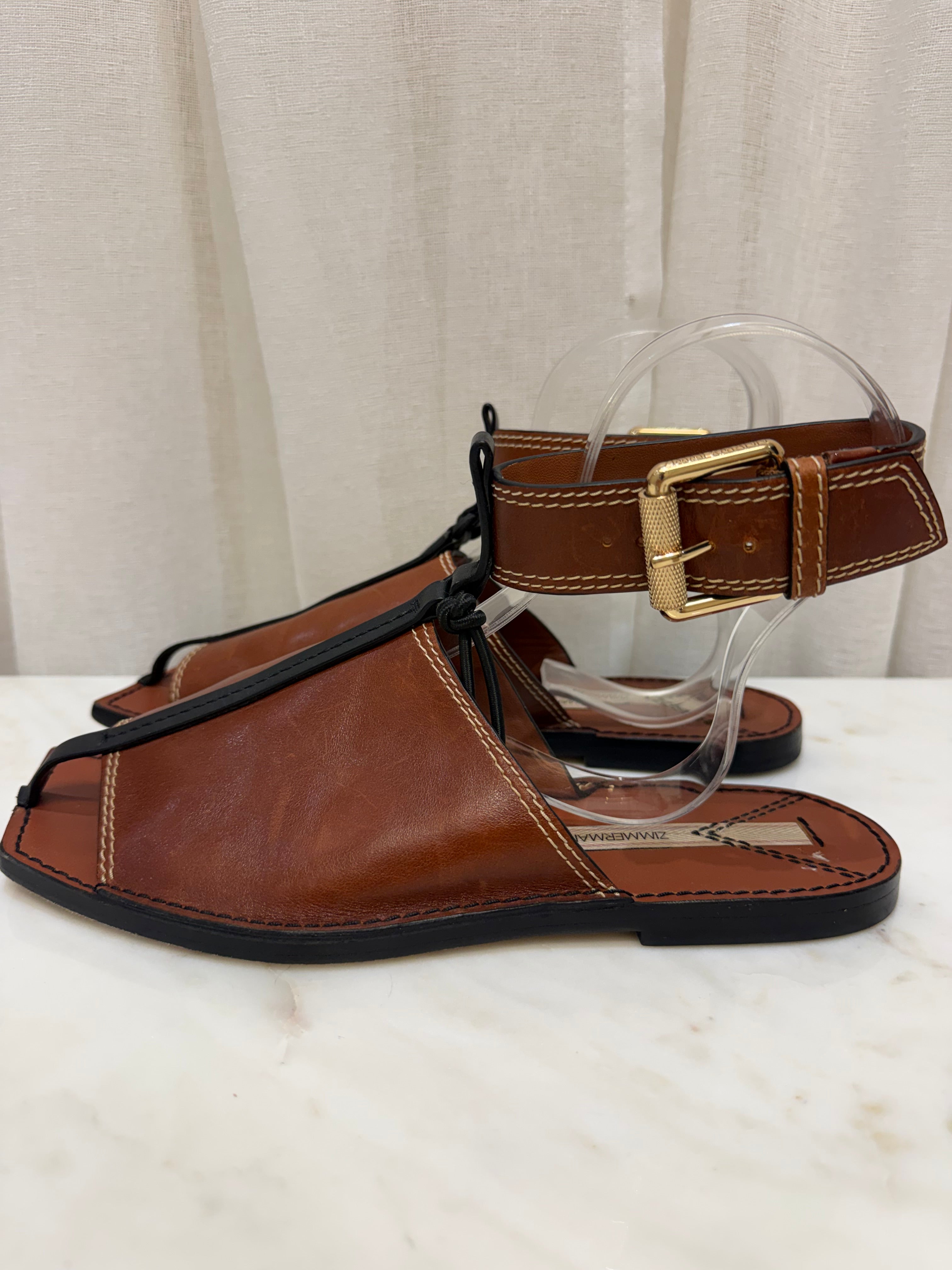Zimmermann Tan Sandal 40