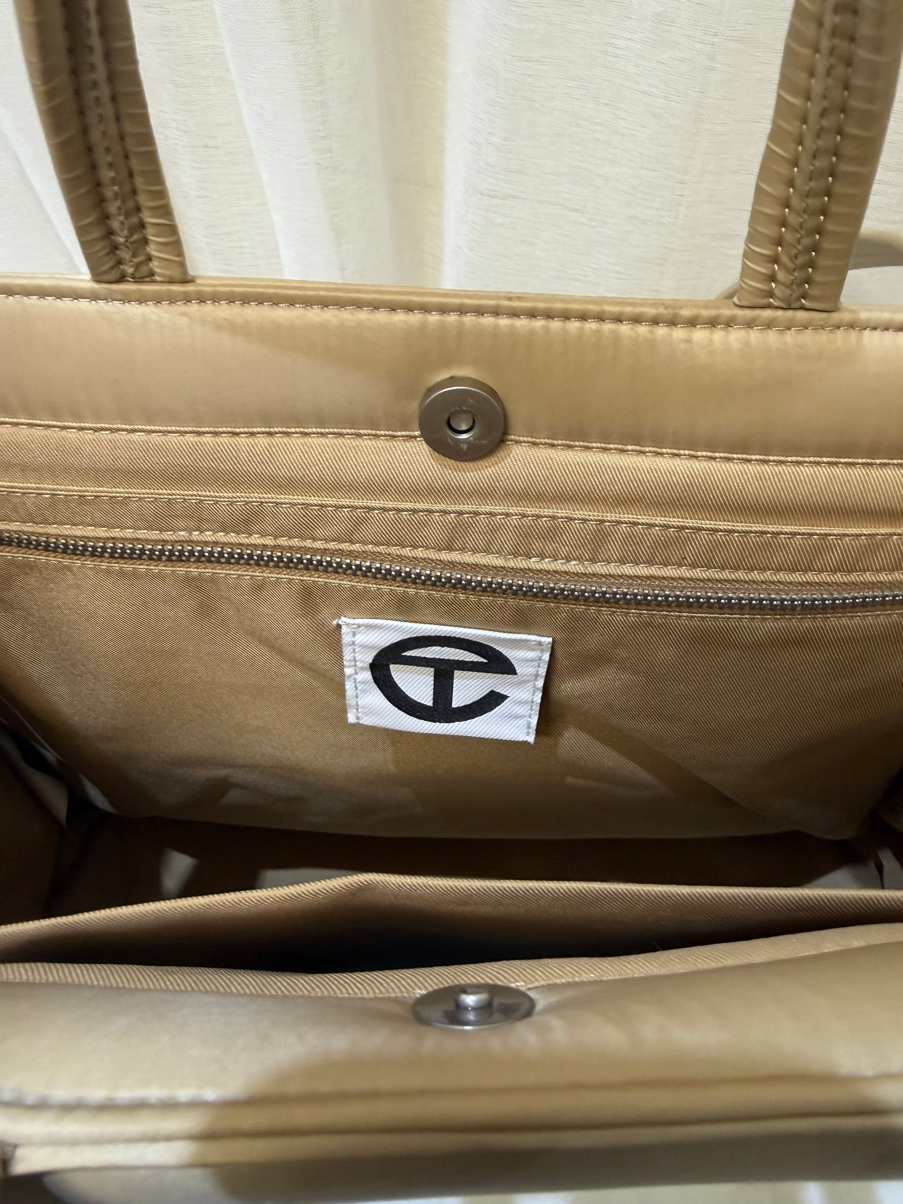 Telfer Camel Puffer Tote Bag