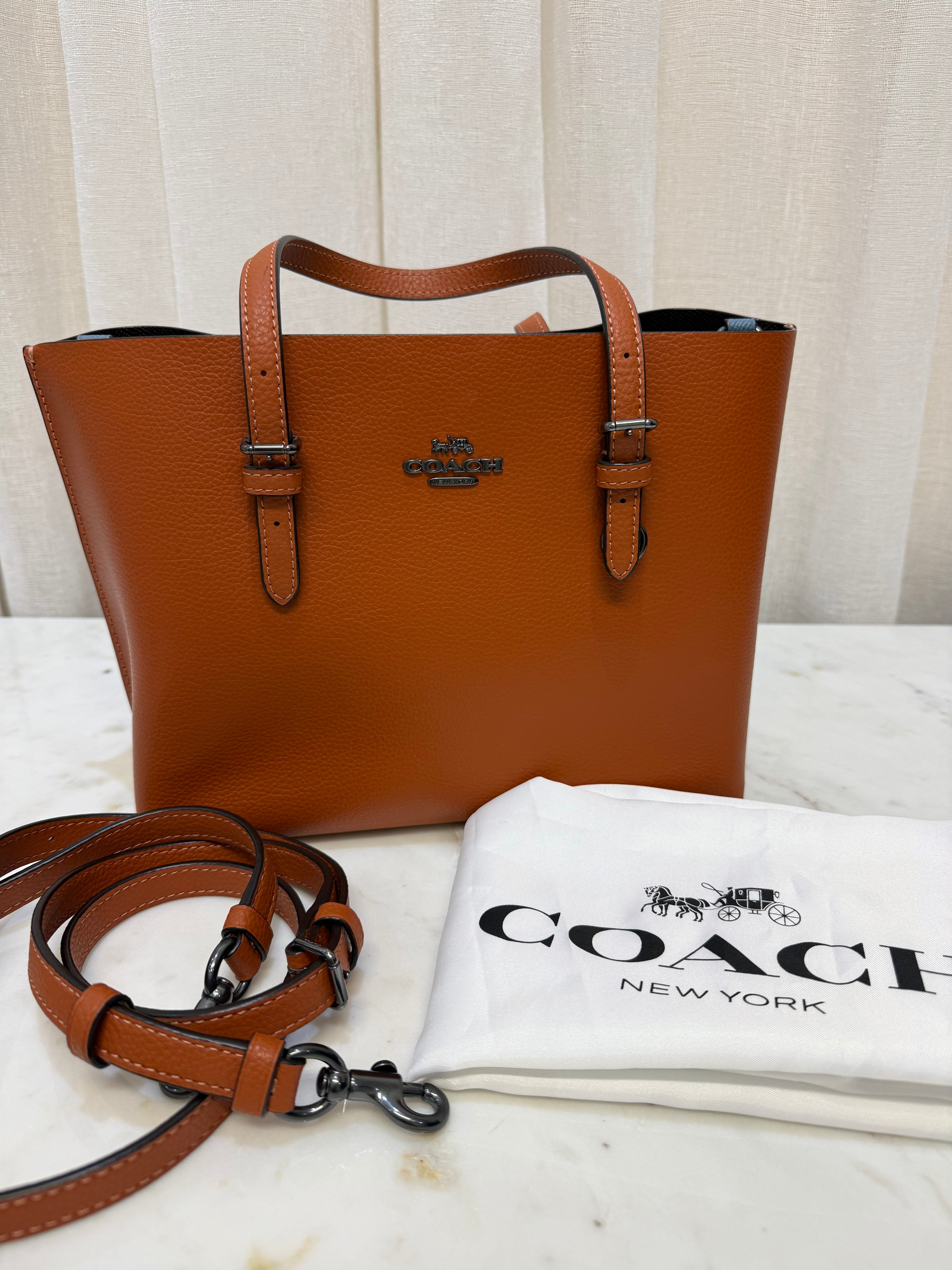 Coach Mollie Tote Bag 25 Orange