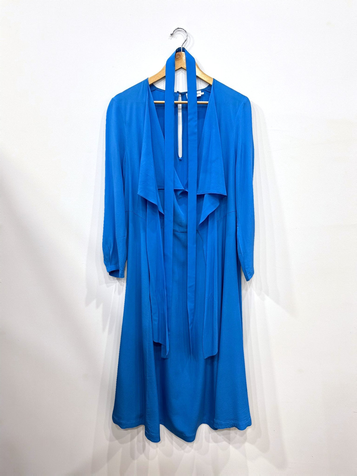 Scanlan Theodore Blue Silk Dress 10