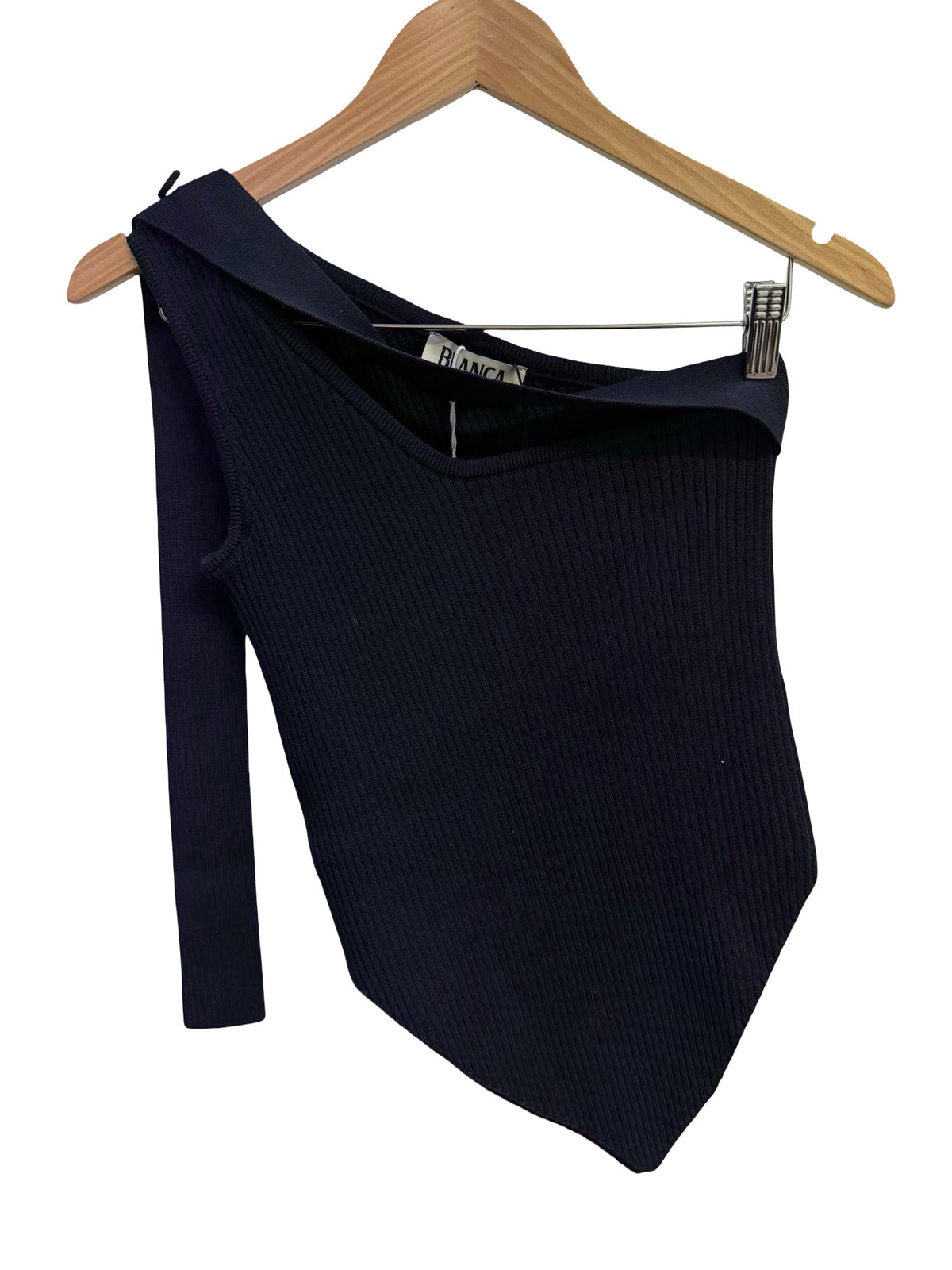 Blanca Navy Sleeveless Knit Top M/L