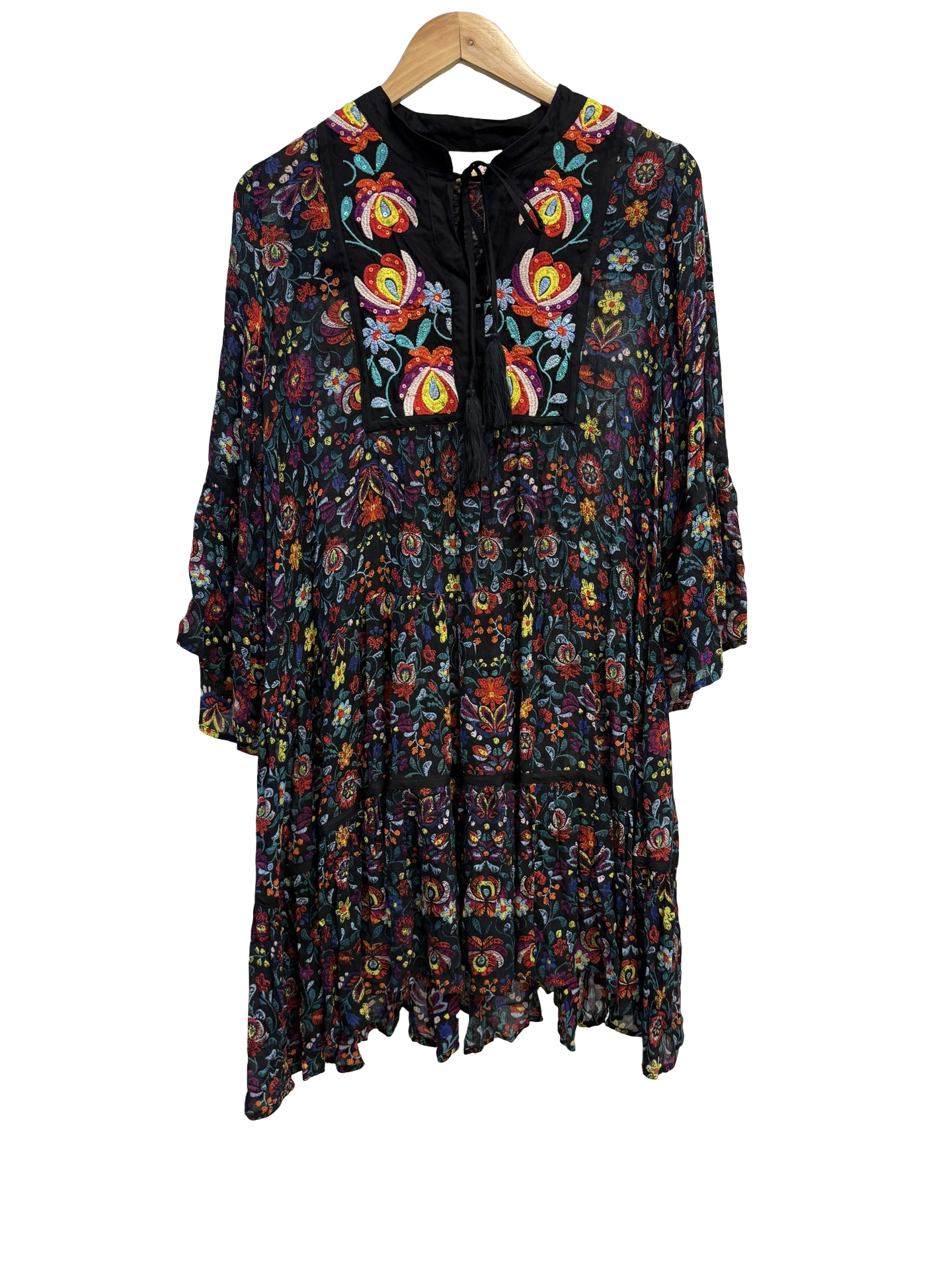 Miss June Flrl Embroidered Dress M