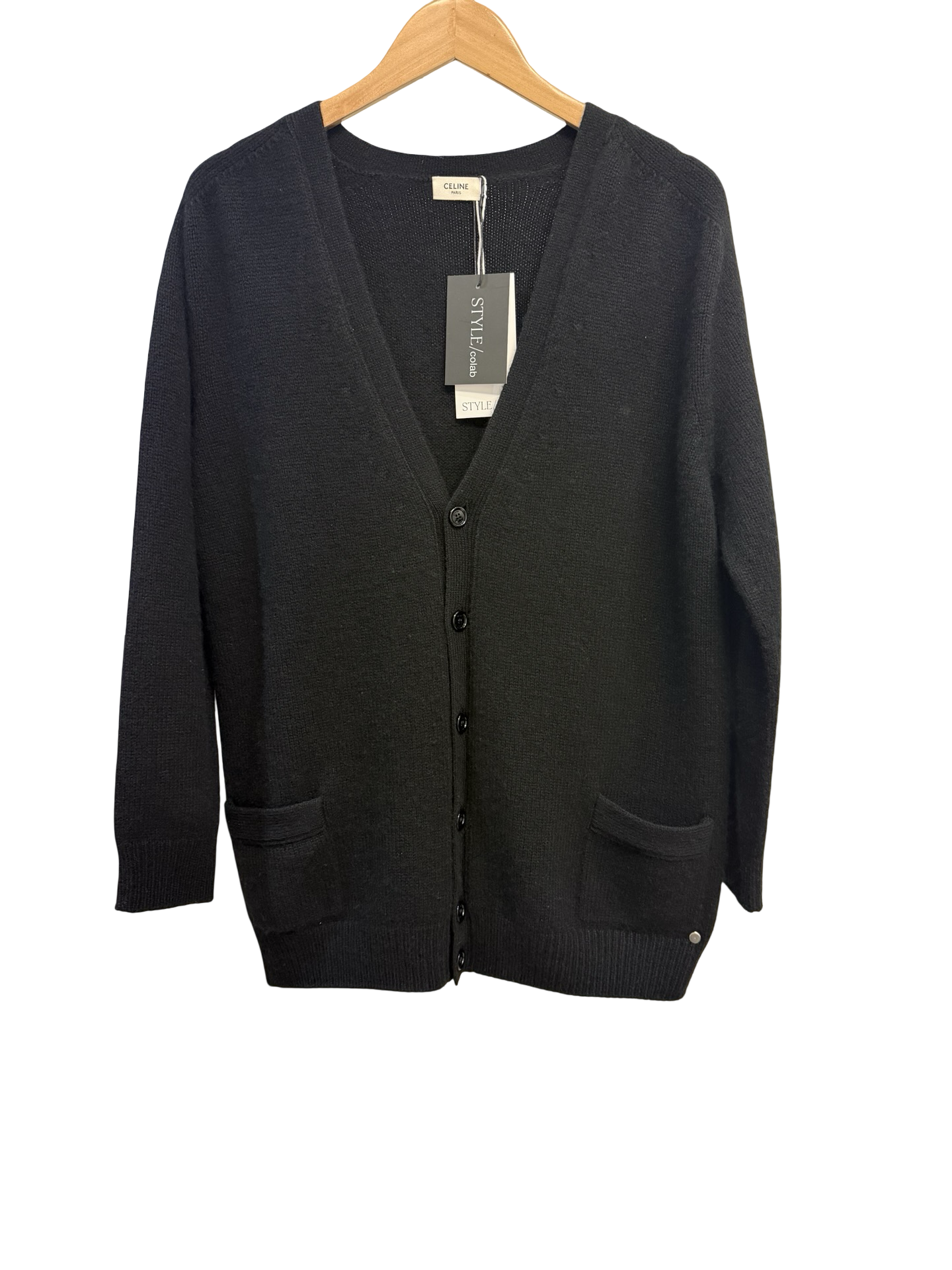 Celine Black Wool Cardigan S