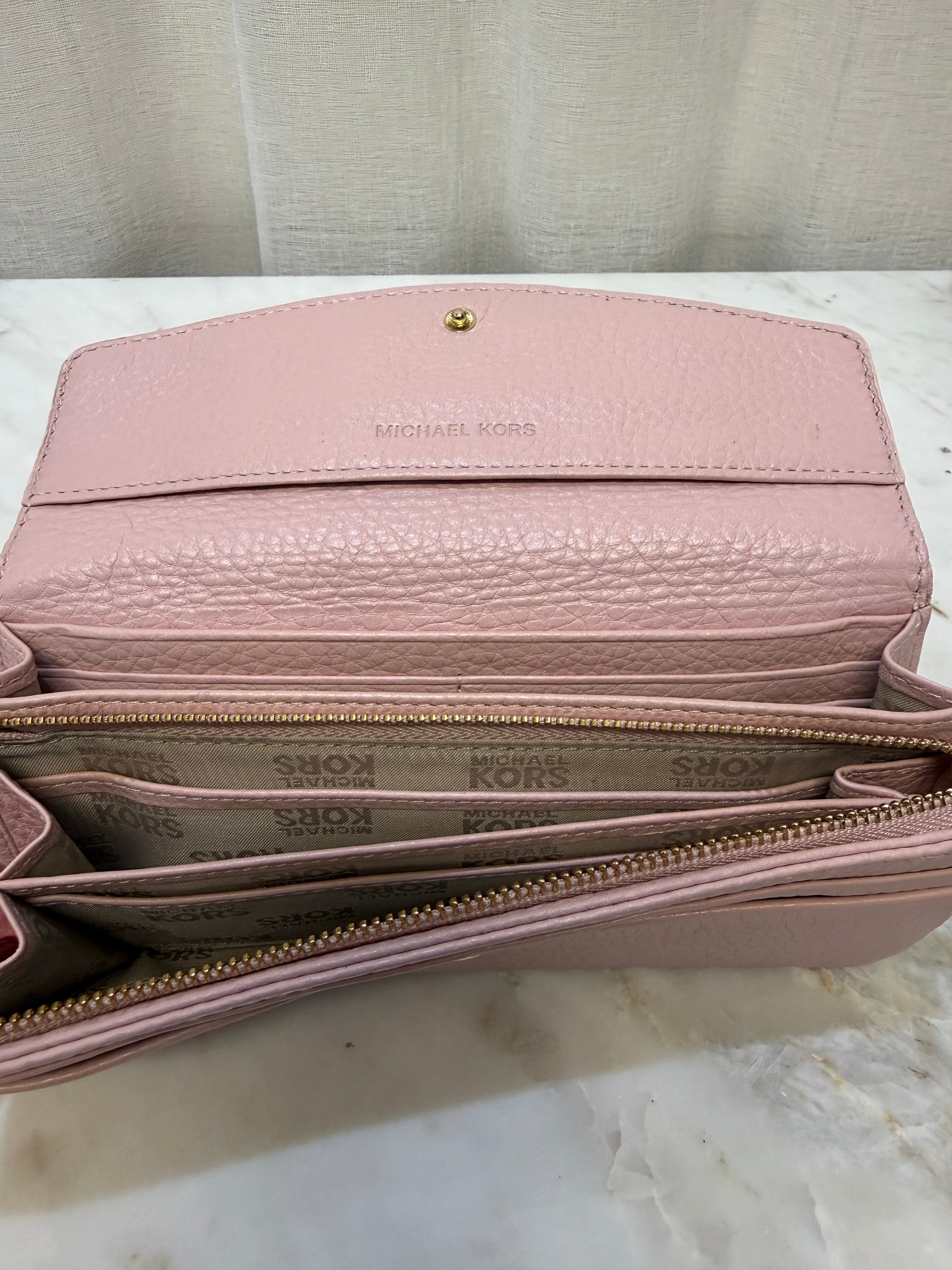 Michael Kors Pink Leather Wallet