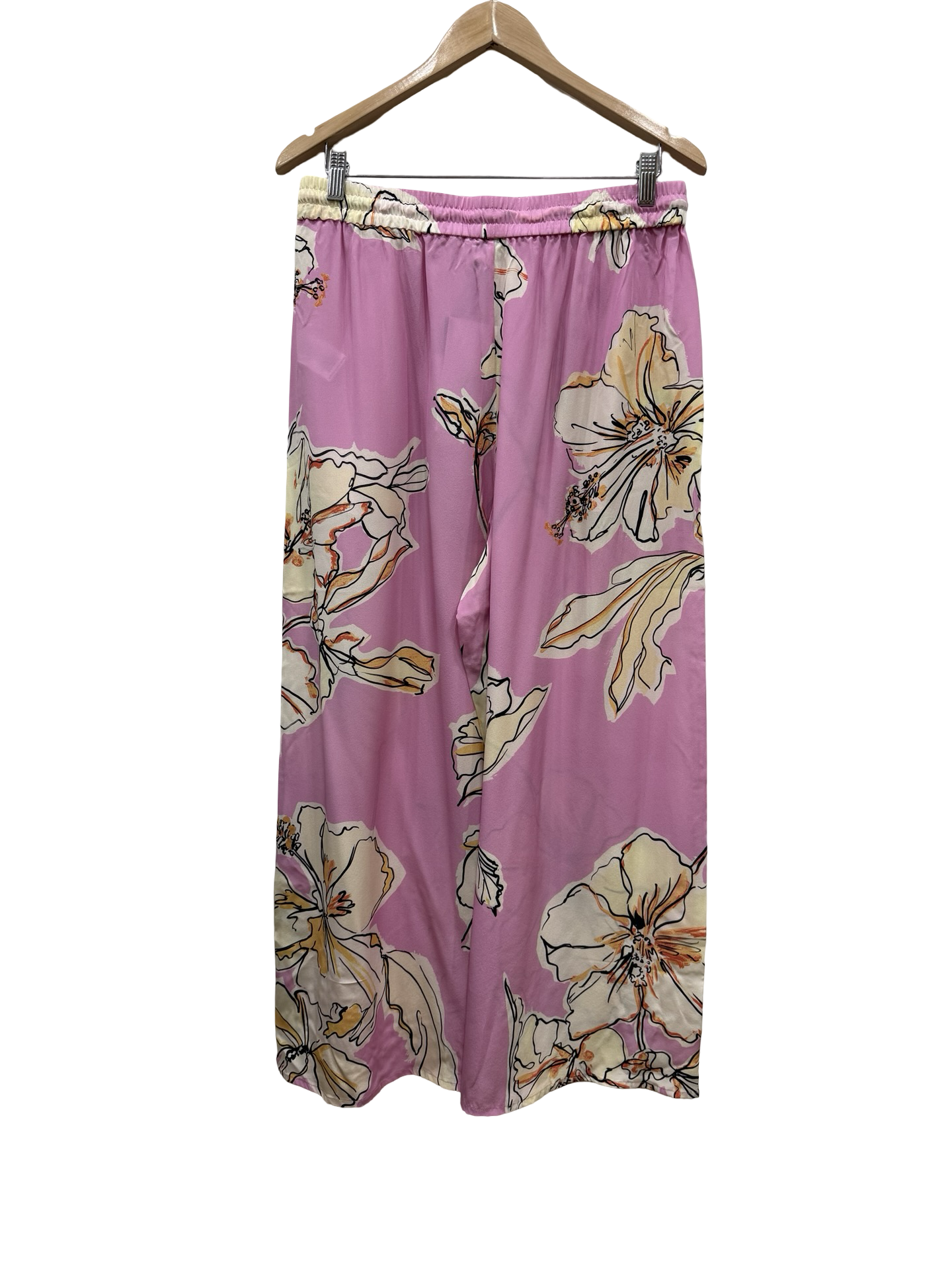 Aje Pink/Yellow Flrl Pants 12